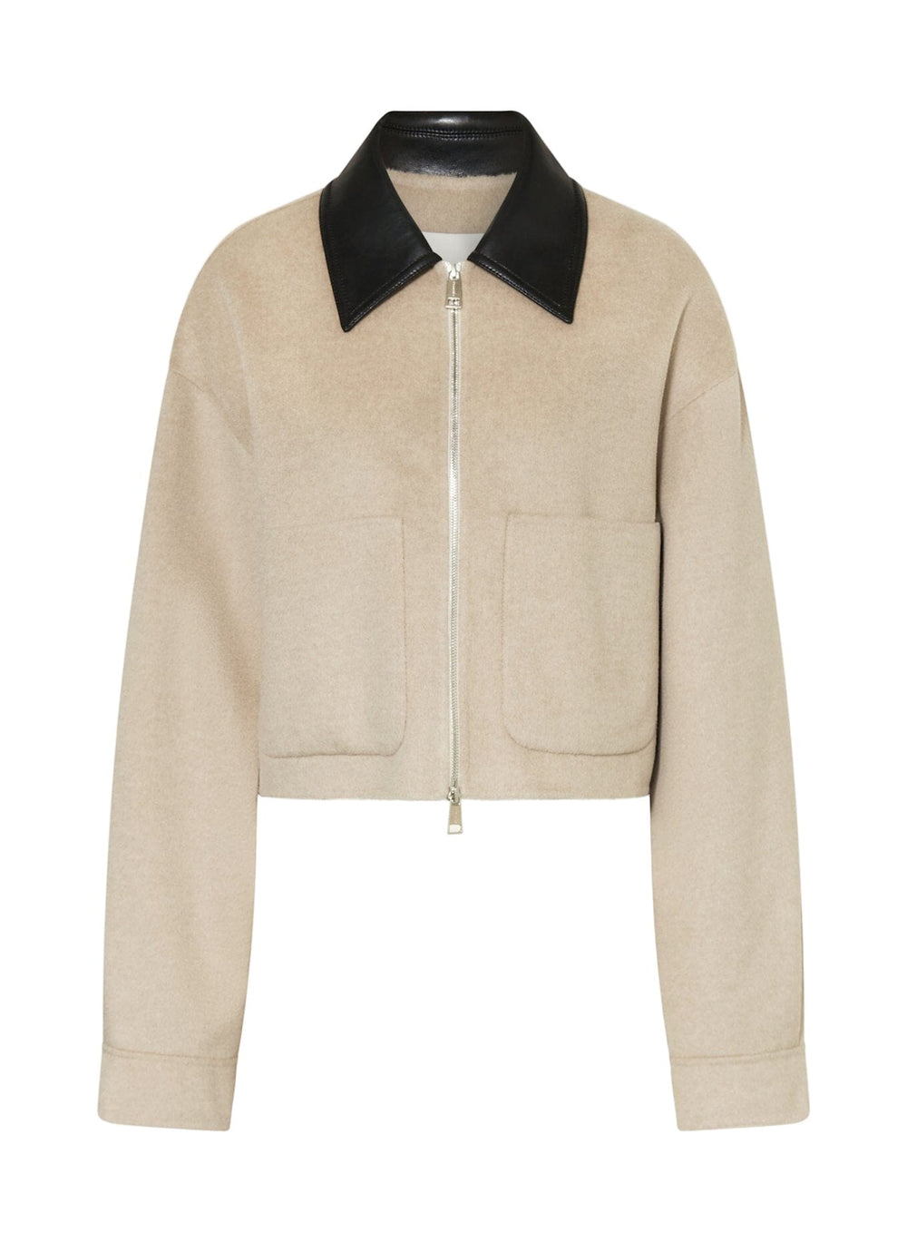 PHEBE CROPPED JACKET STONE/BLACK JACKET NANUSHKA 