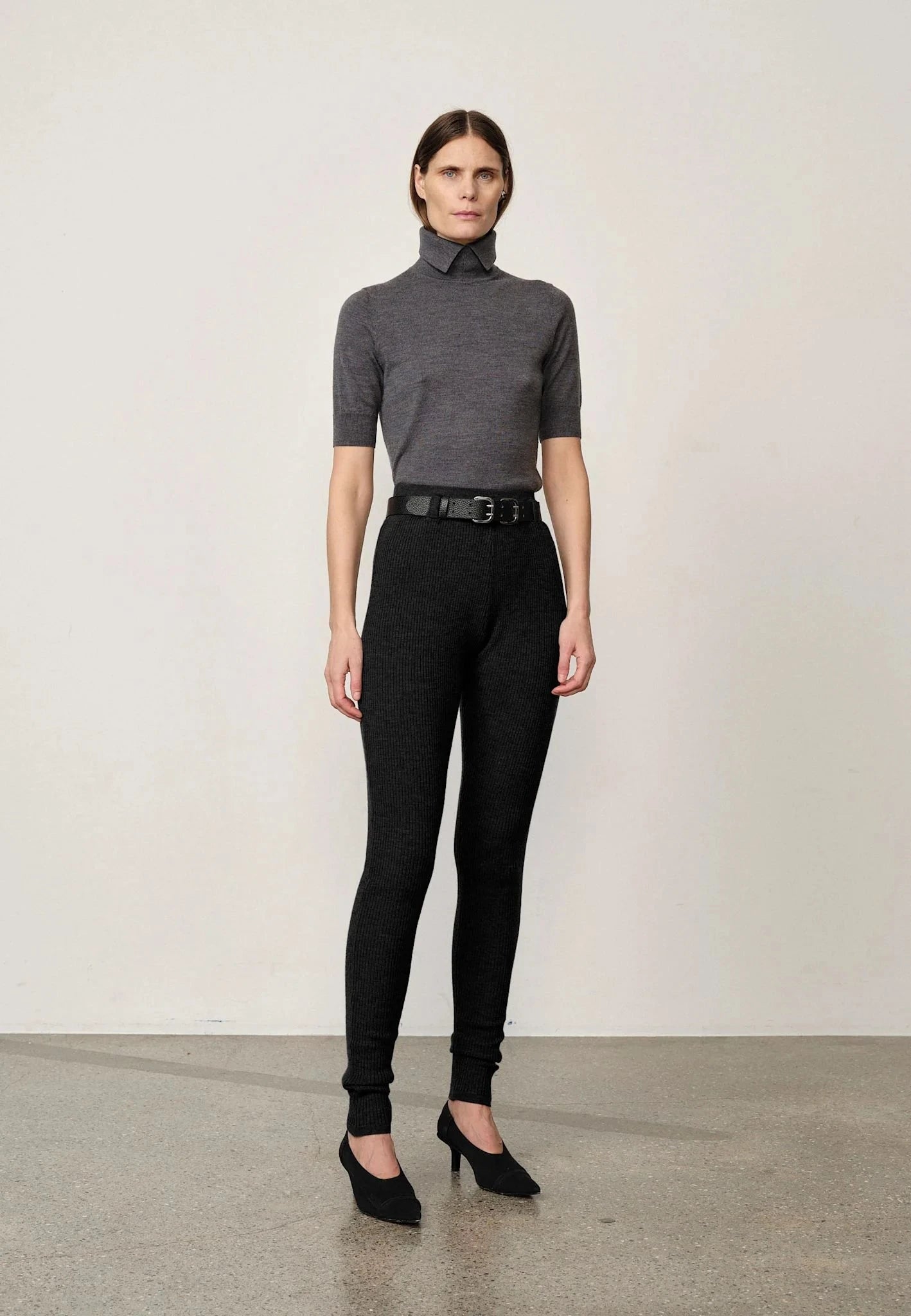 CARLOS KNIT LEGGINGS IN BLACK LEGGING HERSKIND 
