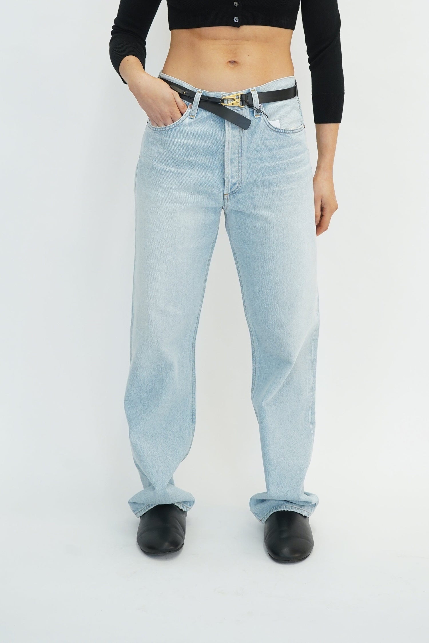 KELLY STRAIGHT JEANS IN WAVE JEANS AGOLDE 
