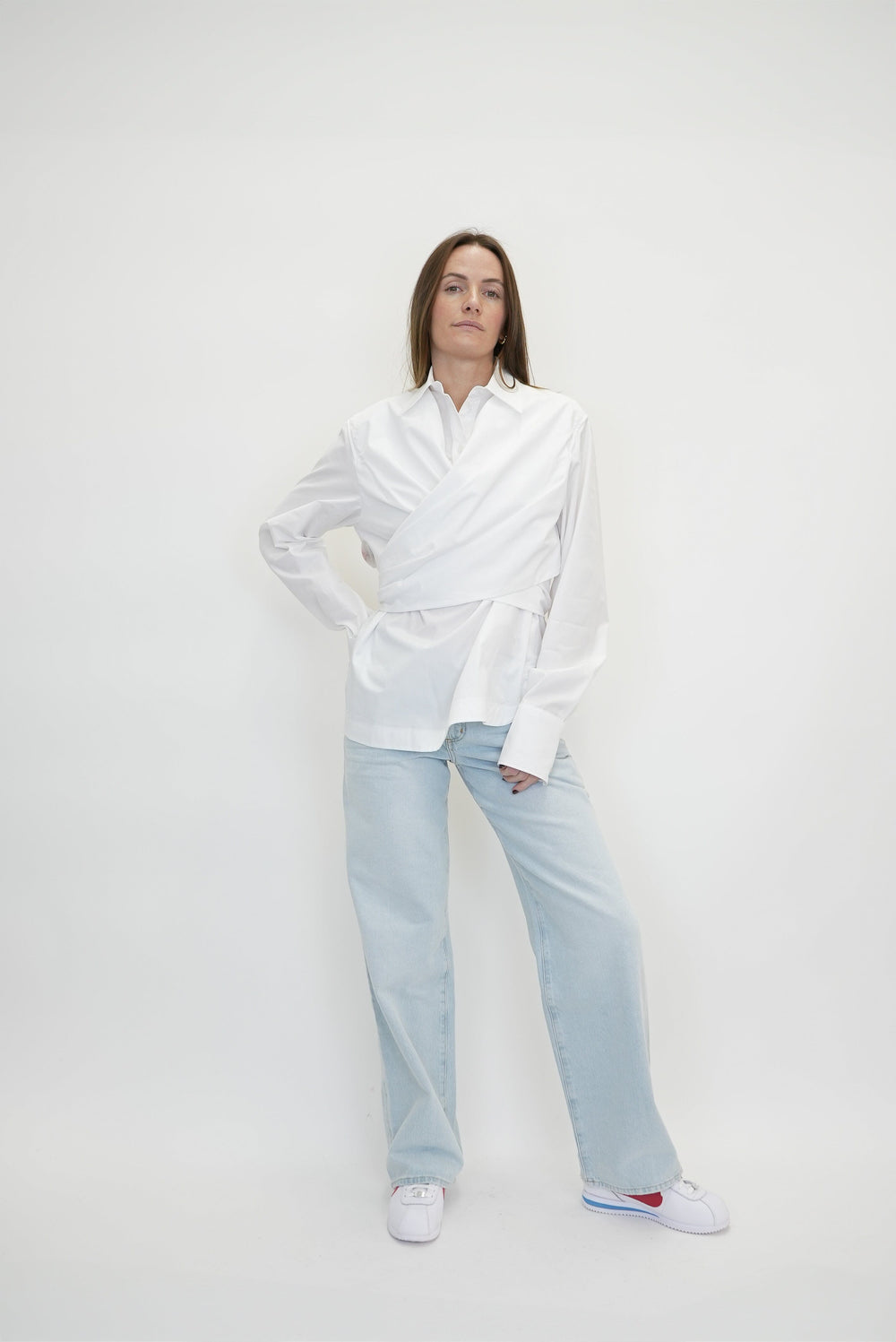 MAXMARA-OGGI POPELINE SHIRT-WHITE SHIRT MAXMARA 