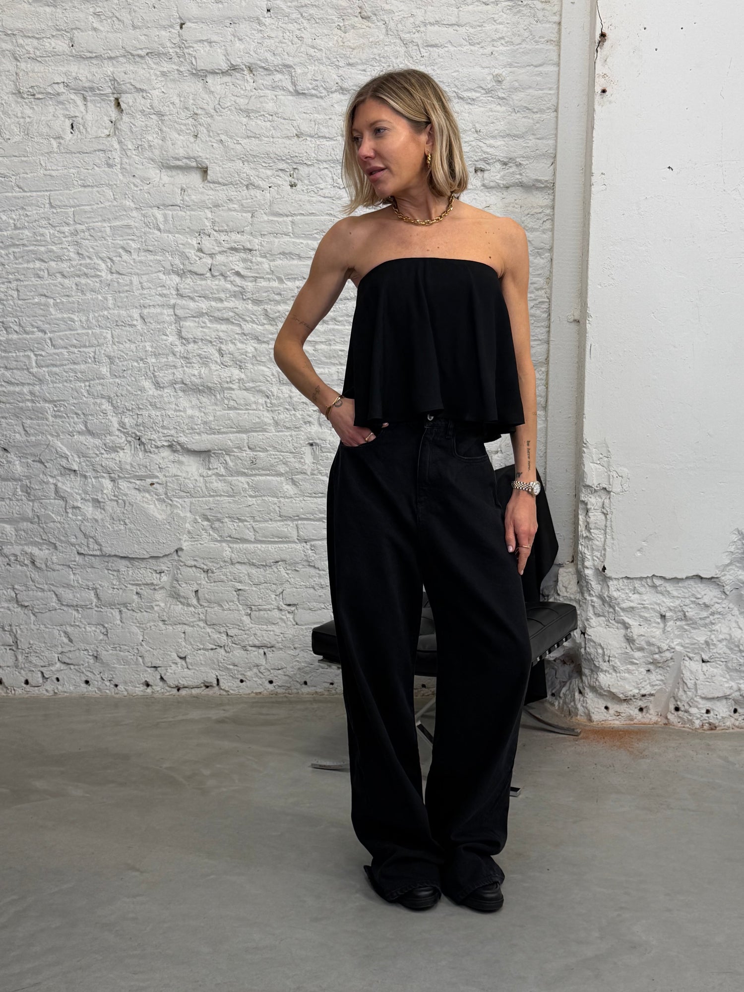OPAL TOP IN BLACK TOP HERSKIND 