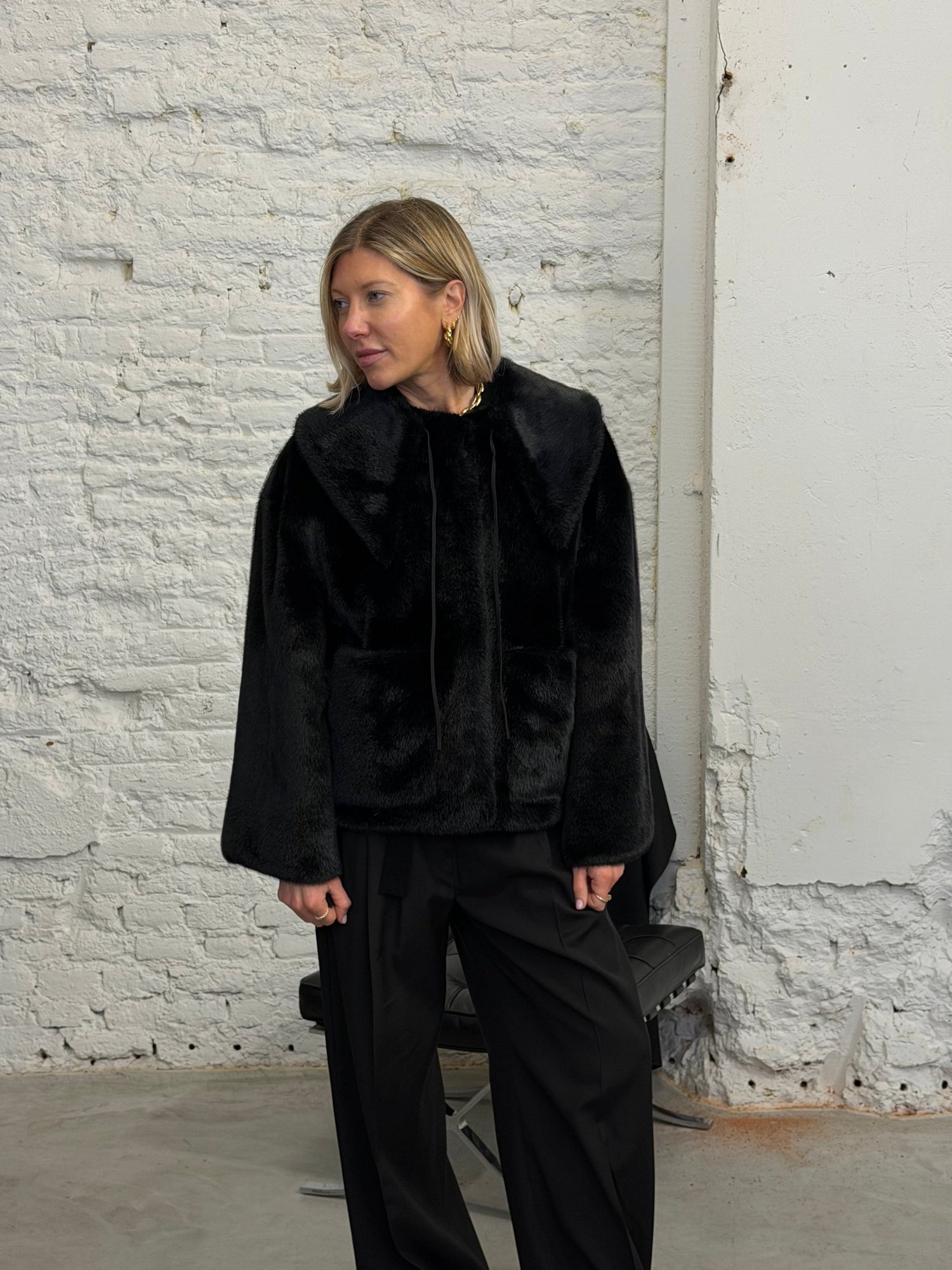 JACQUIE FAUX FUR JACKET JACKET BY MALENE BIRGER 