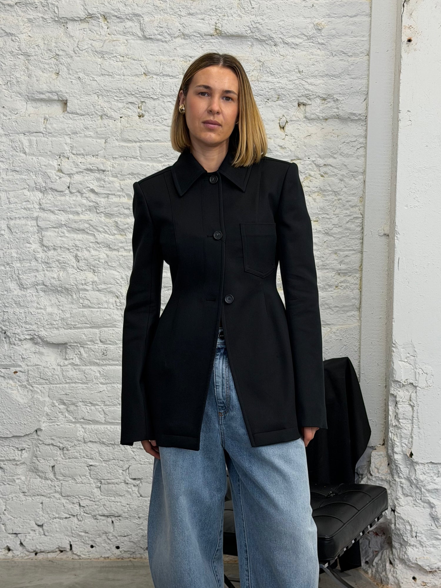 OTTELIA BLAZER IN BLACK BLAZER MAXMARA 