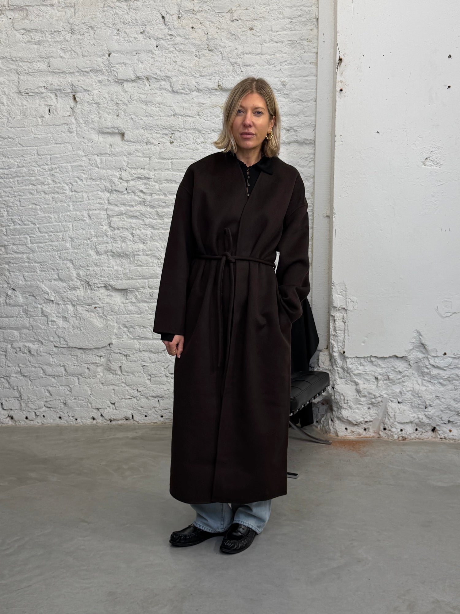 HUNTER COAT IN DEEP BROWN JACKET ANINE BING 