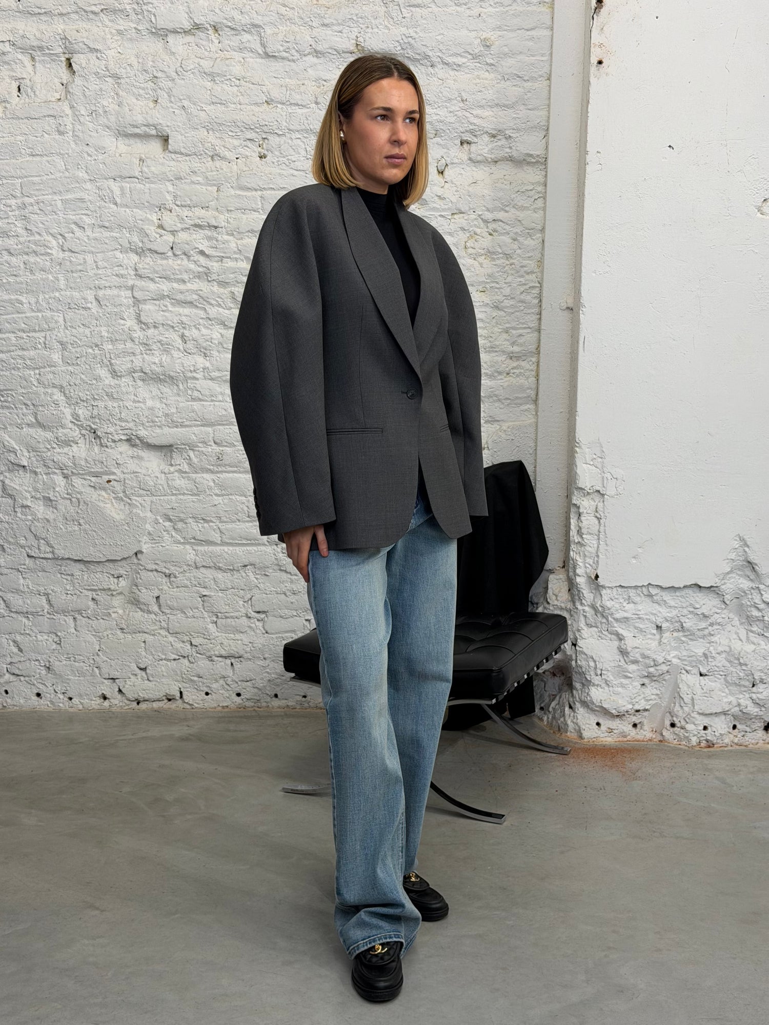 ZOLANI HW WIDE JEANS IN WASHED BLUE JEANS GESTUZ 