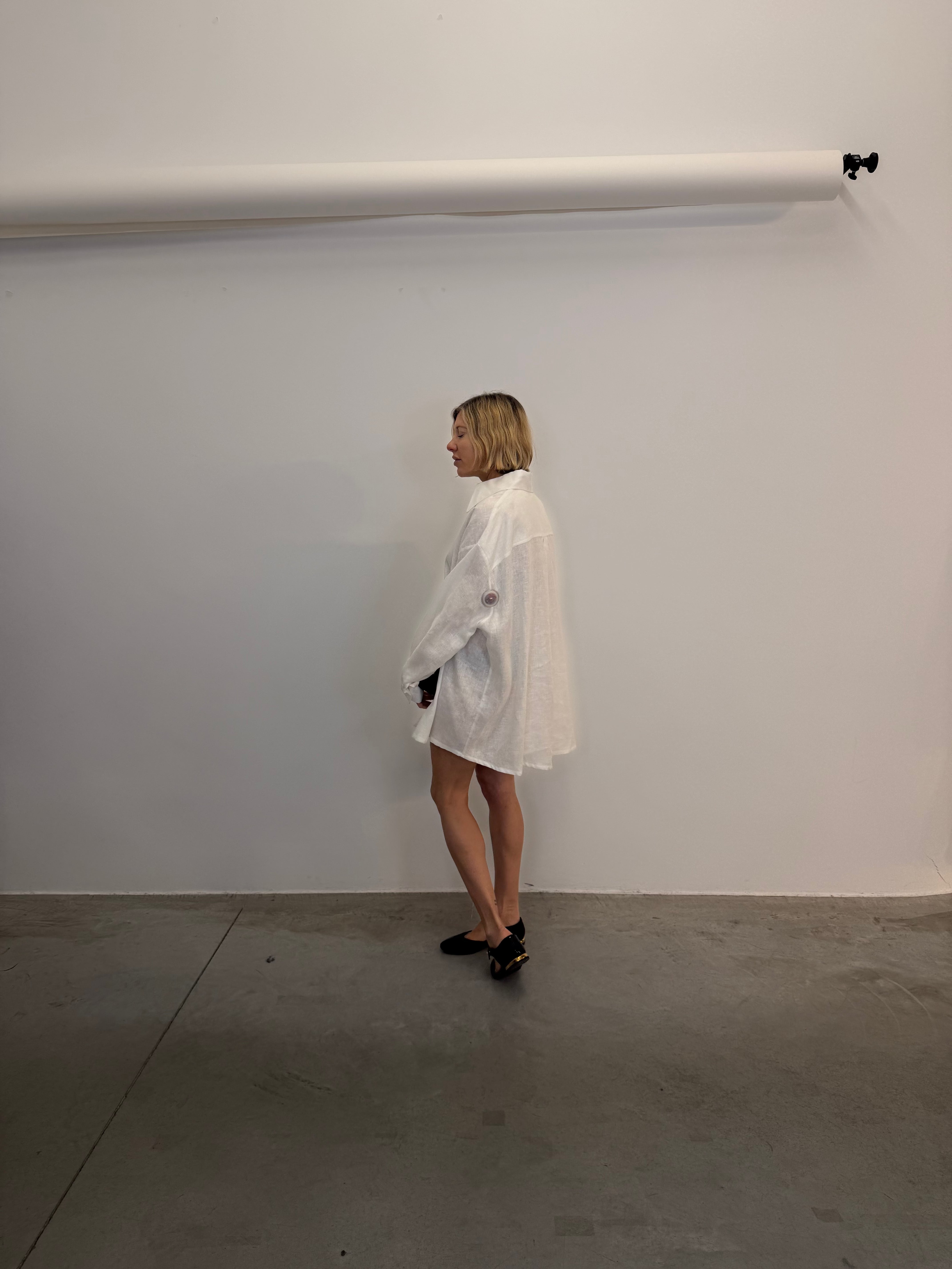 LINEN LONG SHIRT SHIRT STUDIO CUT 