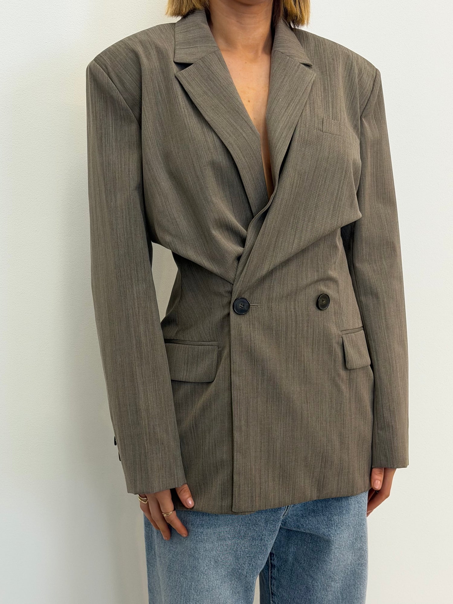 SUNRISE BLAZER IN BROWN TERRA BLAZER IRO 