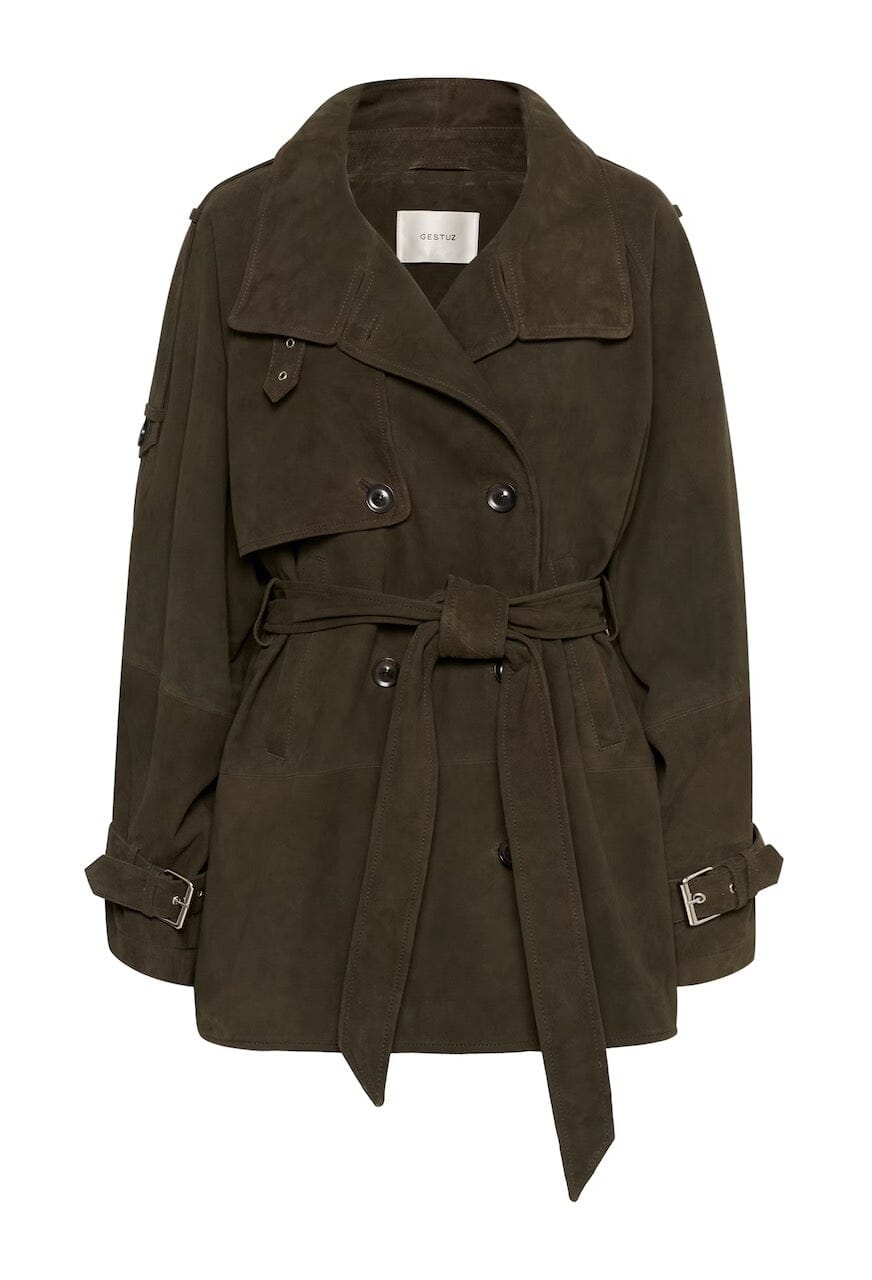 ESME JACKET IN DARK CROCODILE JACKET GESTUZ 