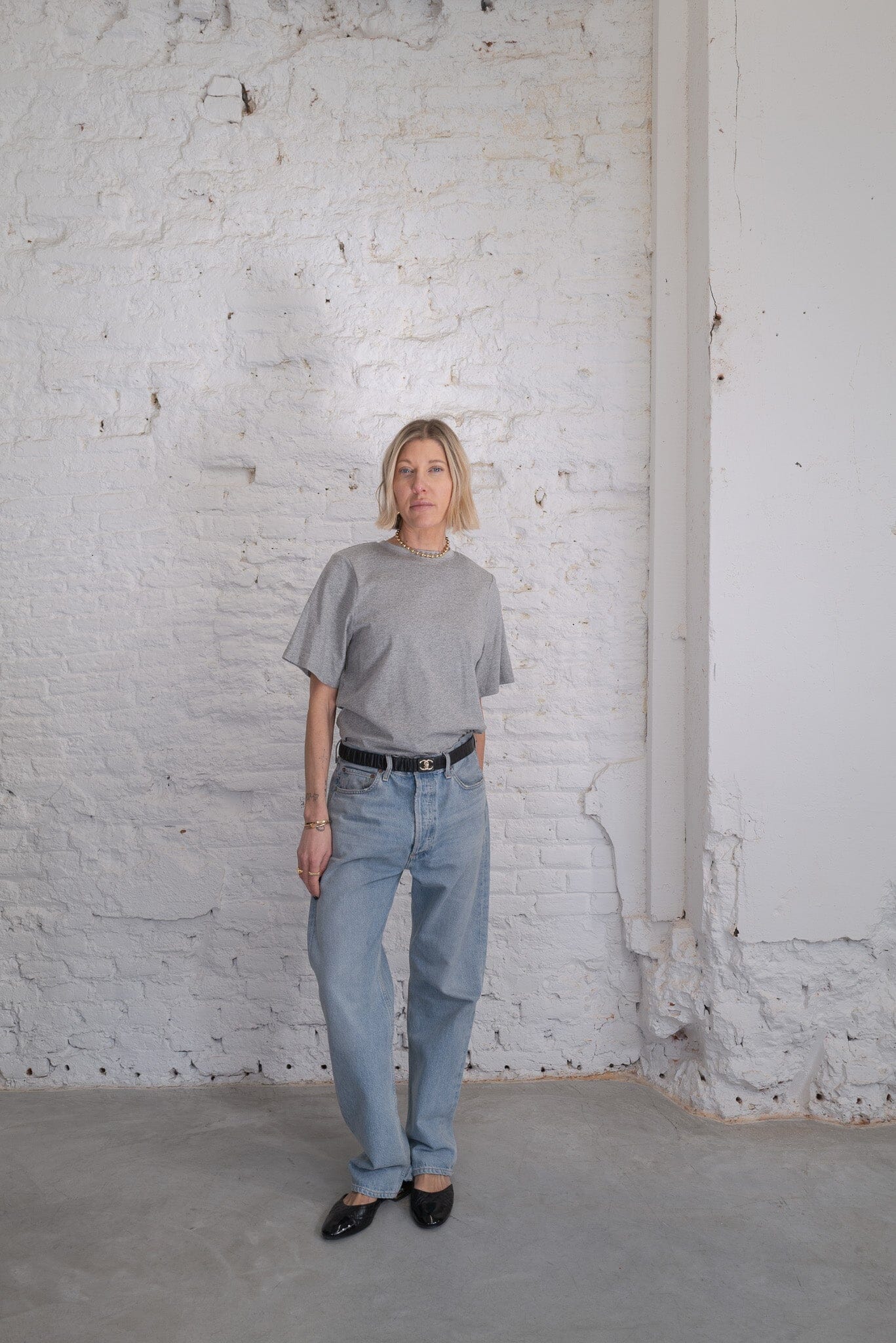 ELI BASIC PADDED T-SHIRT GREY TSHIRT KURE 