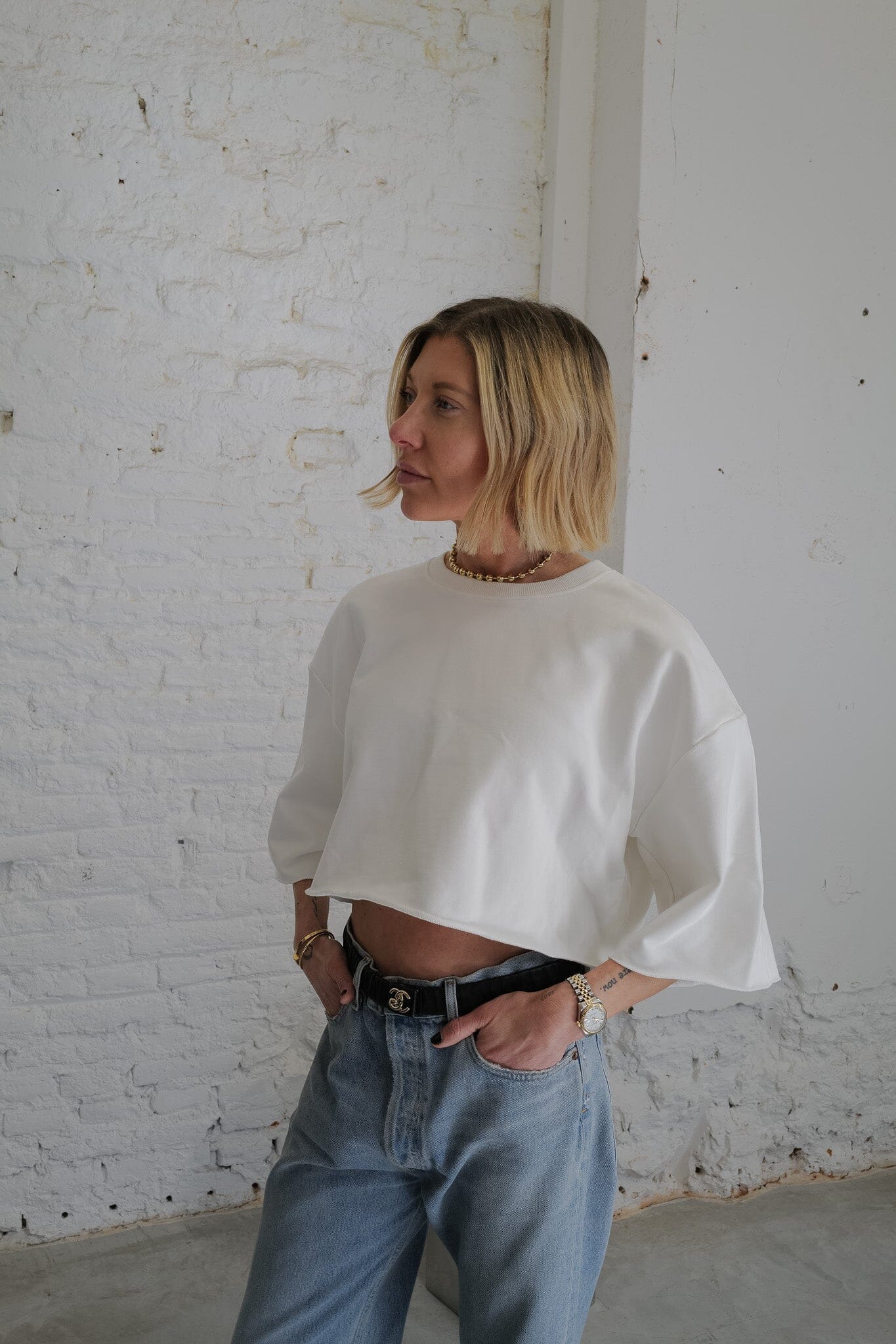 SEMI SWEAT IN IVORY T-SHIRT KURE 
