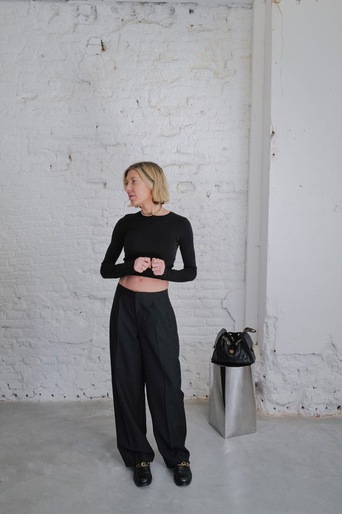 ICONIC KURE CROPPED KNIT SWEATER KURE 