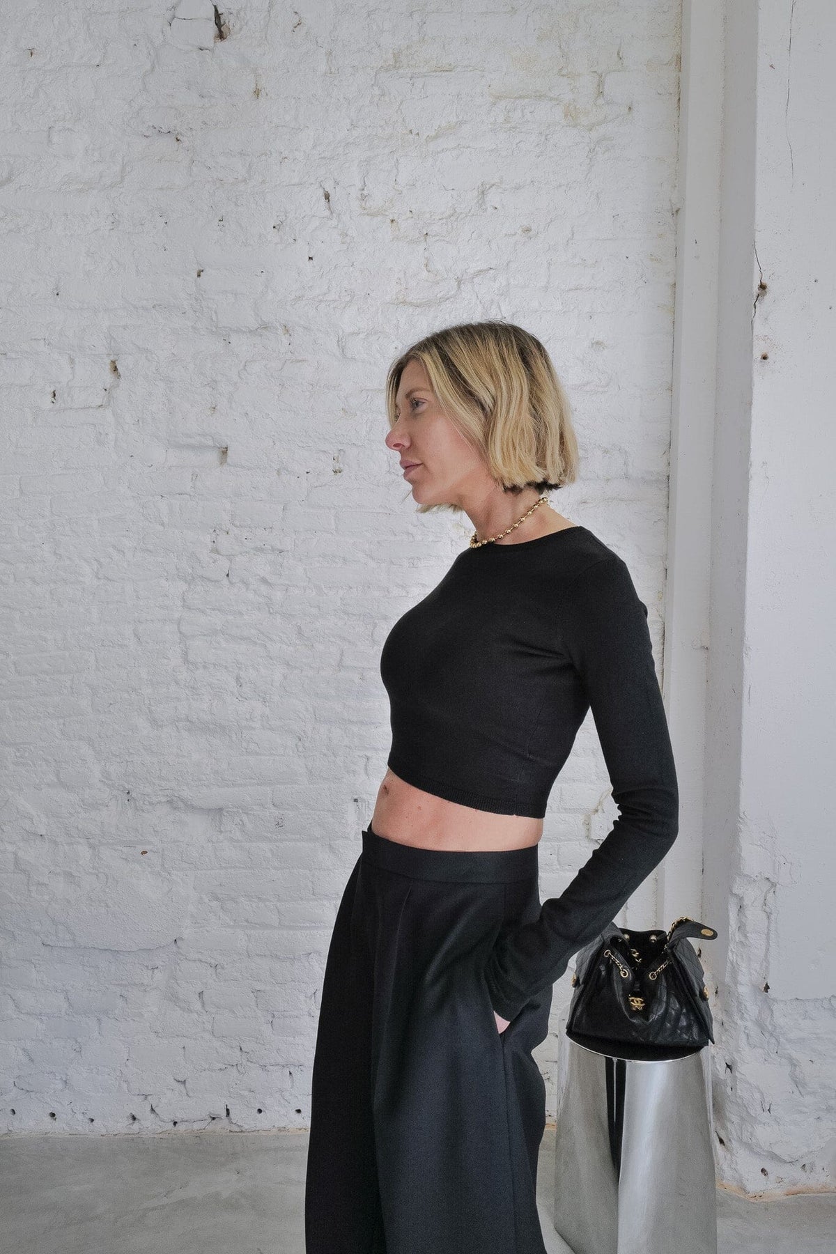 ICONIC KURE CROPPED KNIT SWEATER KURE 