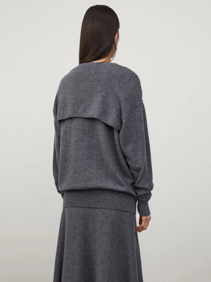 OTHELIA SWEATER IN GRAPHITE SWEATER LISA YANG 