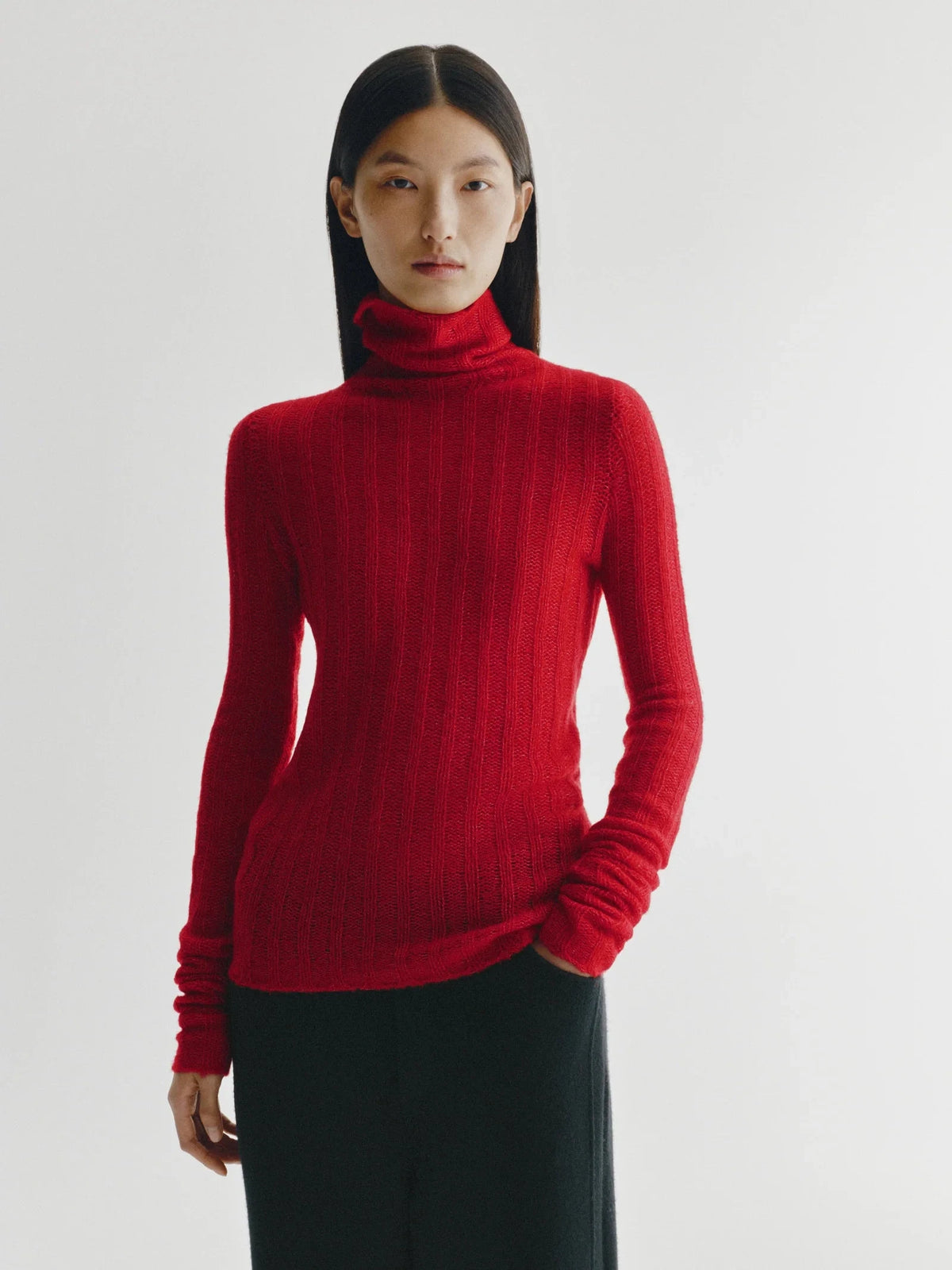 EMILIANA SWEATER IN BERRY SWEATER LISA YANG 