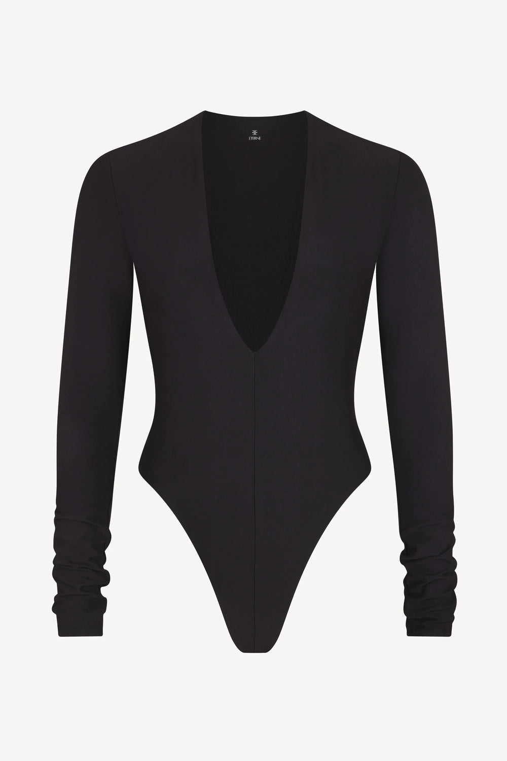 LONG SLEEVE DEEP V NECK BODYSUIT BODY ETERNE 