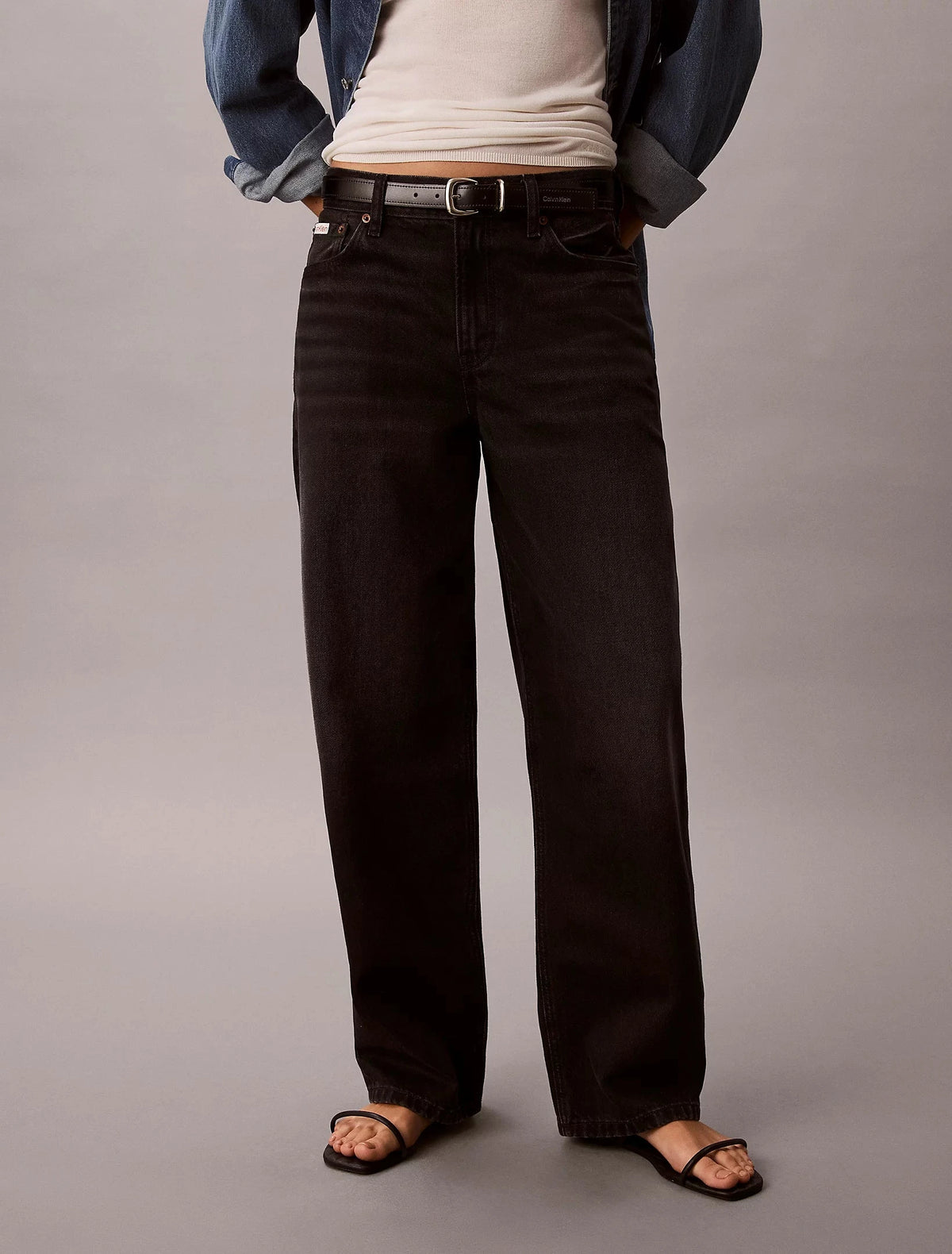RELAXED BARREL JEANS IN EVENING BLACK JEANS CALVIN KLEIN 