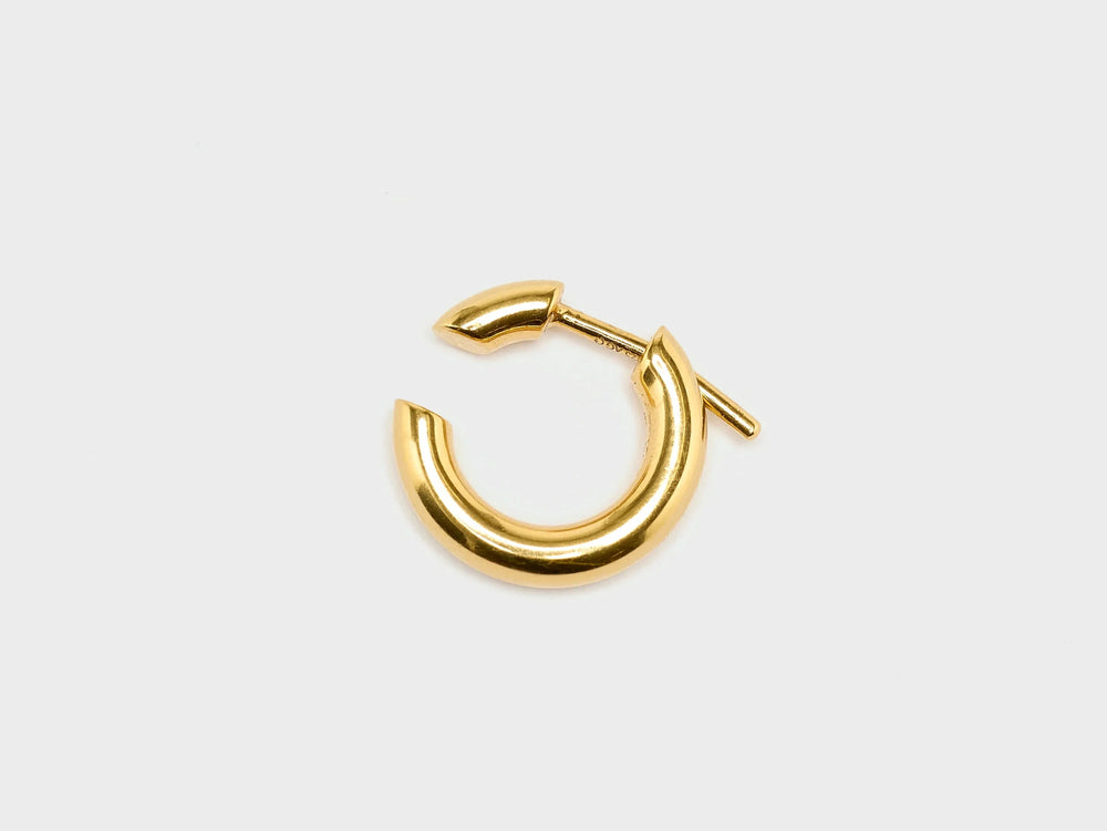 DISRUPTED 14 HOOP IN GOLD EARRINGS MARIA BLACK 