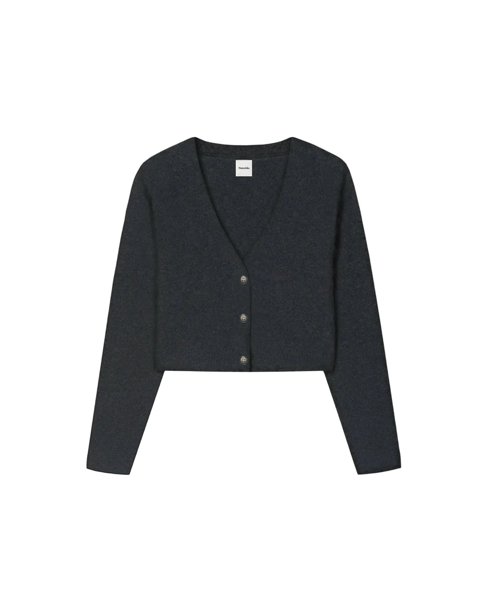 HENNY BRUSHED CASHMERE CARDIGAN IN BLACK CARDIGAN NANUSHKA 