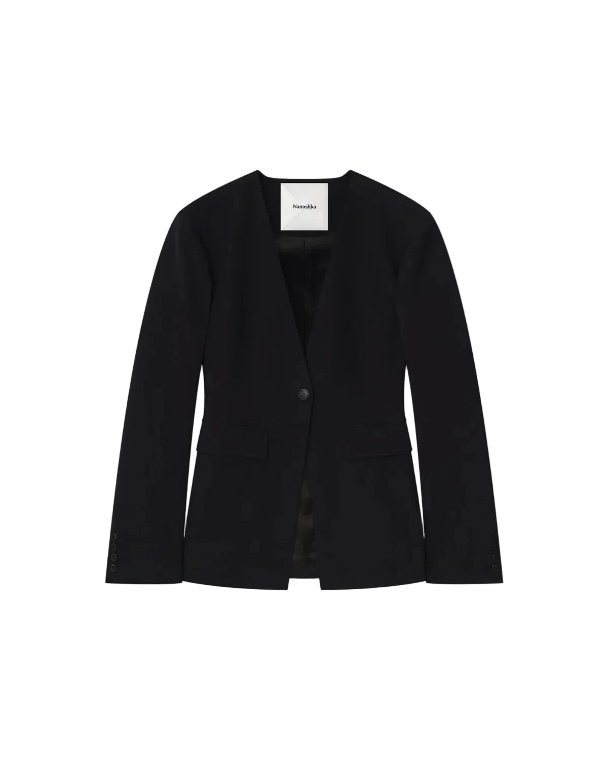 PORSET BLAZER IN BLACK BLAZER NANUSHKA 