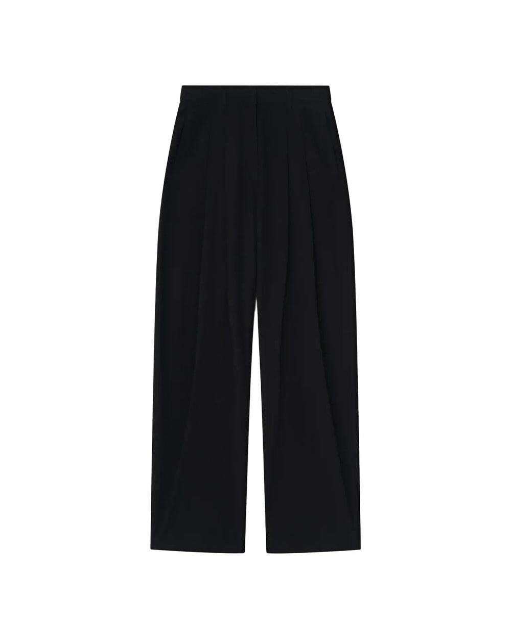 SEKA RAW SILK PANTS IN BLACK PANTS NANUSHKA 