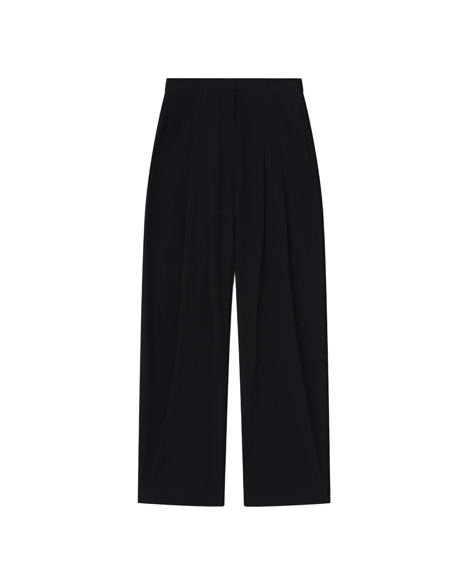 SEKA RAW SILK PANTS IN BLACK PANTS NANUSHKA 