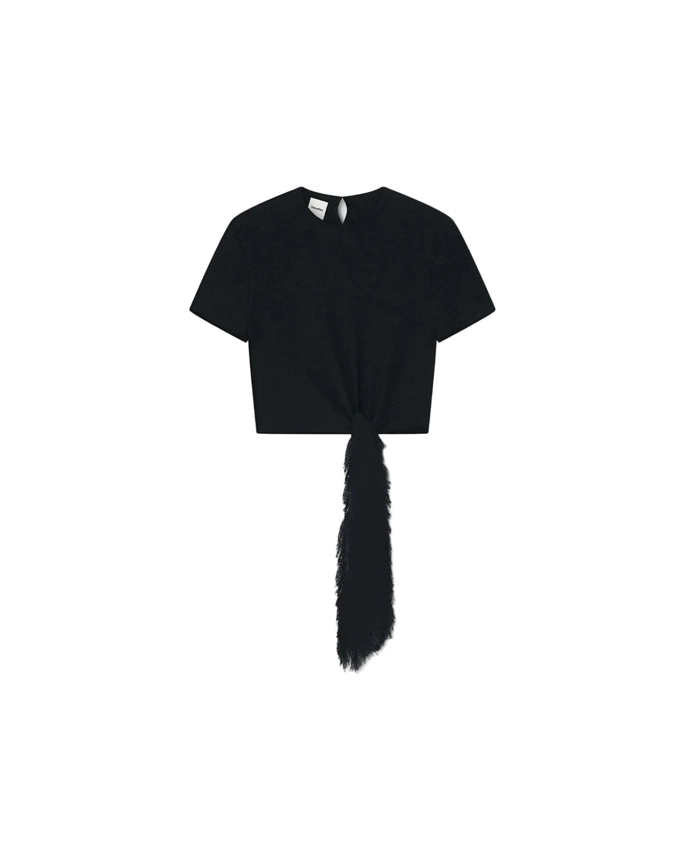 MARIEL BABY TEE IN BLACK T-SHIRT NANUSHKA 