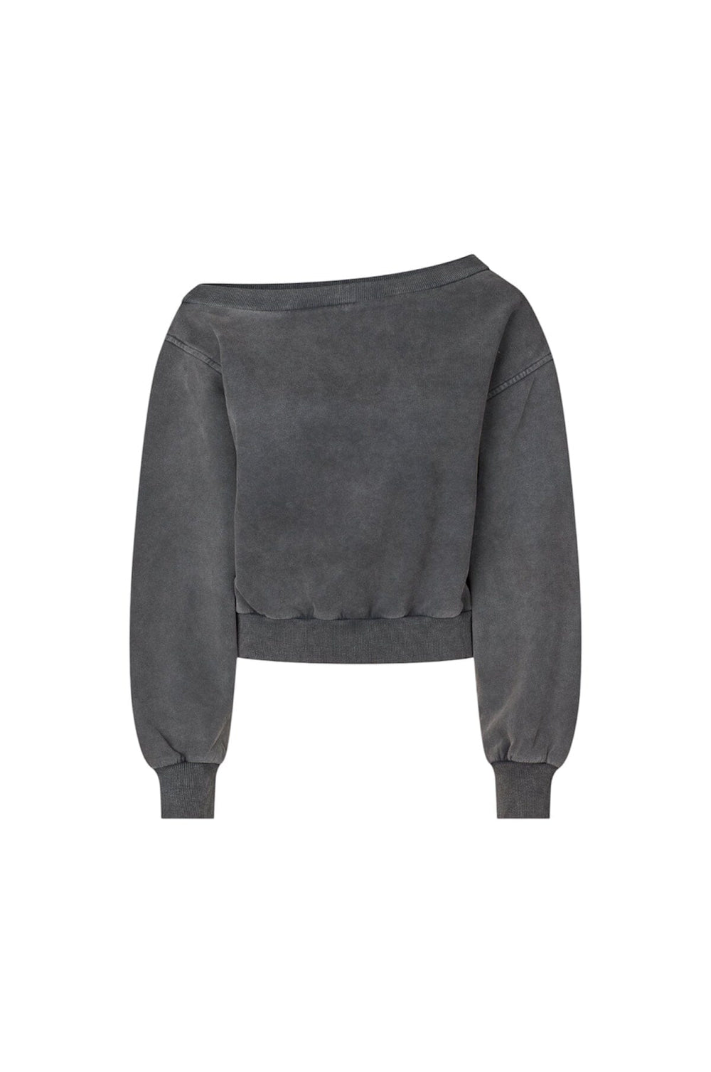 ANDY ONE SHOULDER SWEAT SWEATSHIRT OVAL SQUARE 