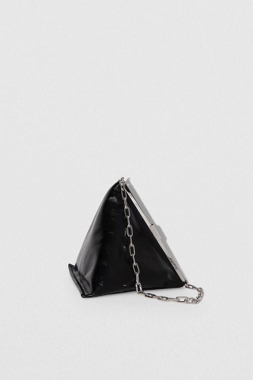 PRISMA CREASED LEATHER BAG BAG BY FAR 