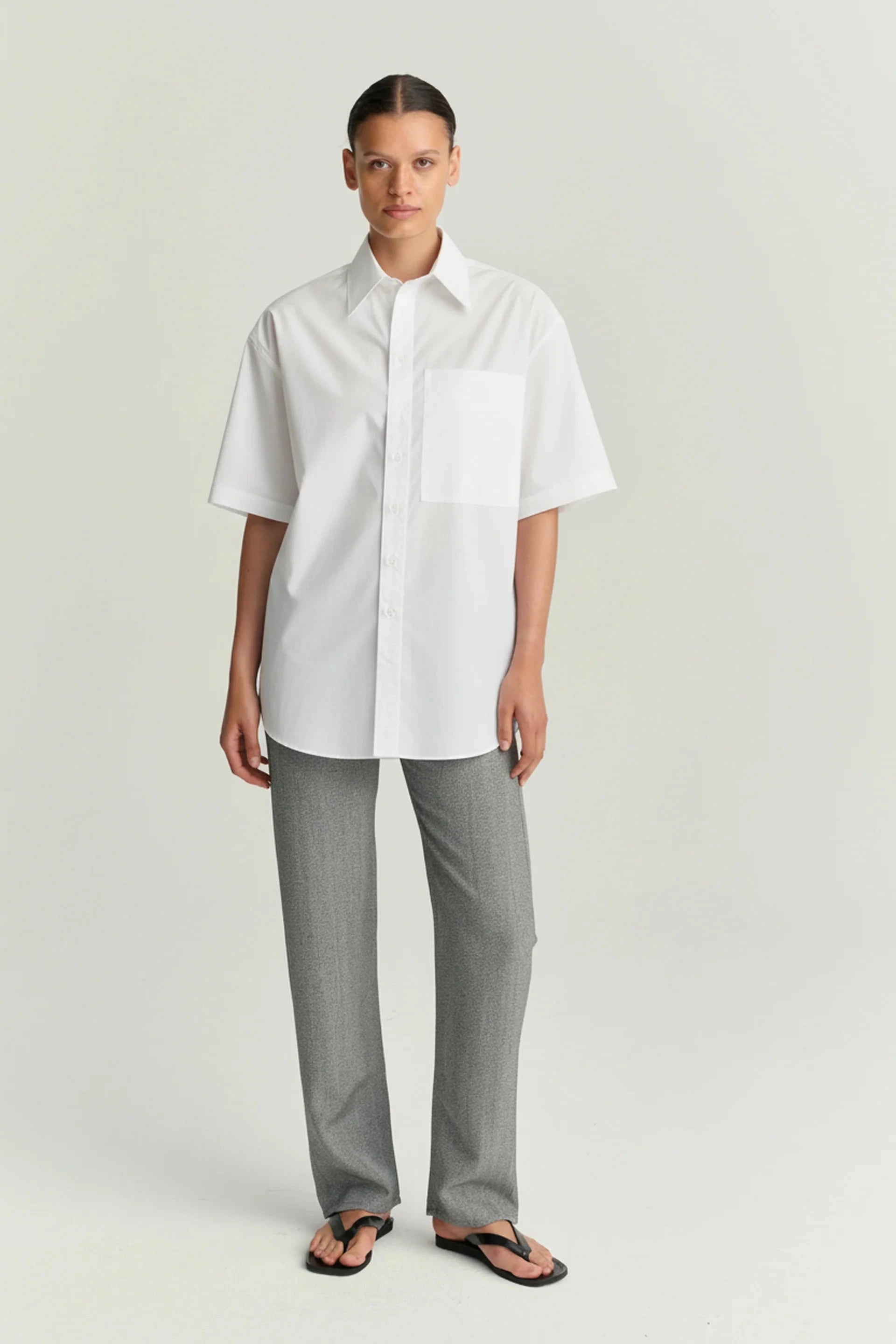 SHIRT SHORT SLEEVE IN WHITE SHIRT RHEA 