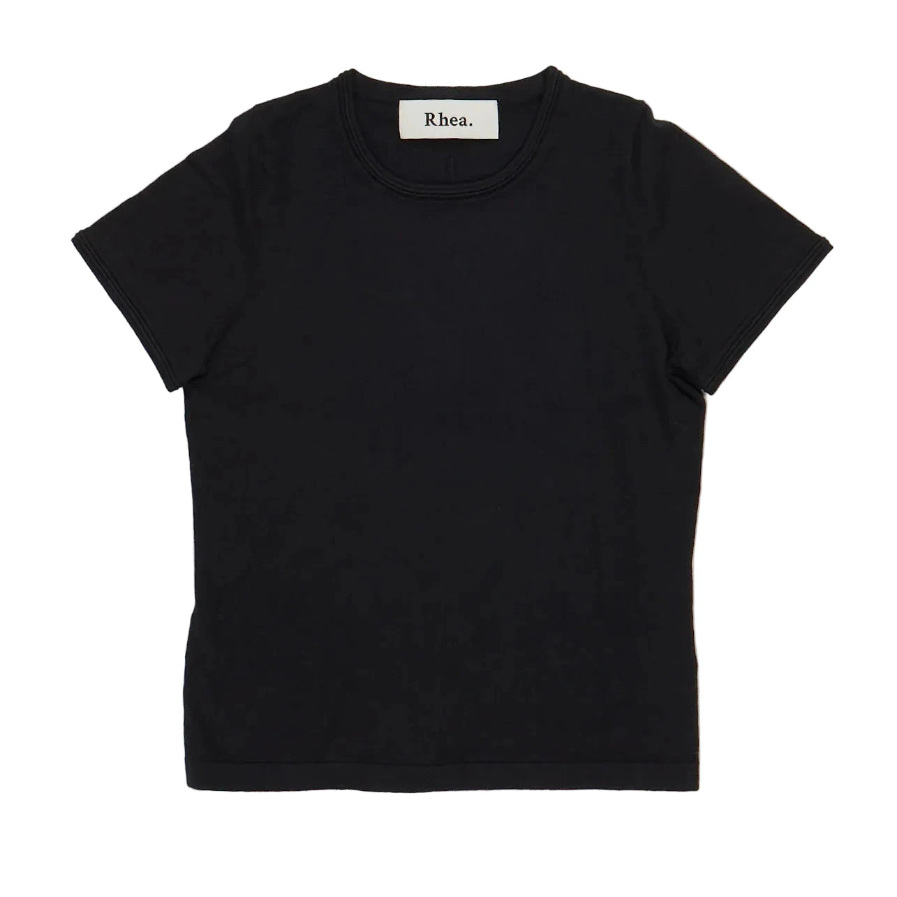 T-SHIRT CROPPED IN BLACK T-SHIRT RHEA 