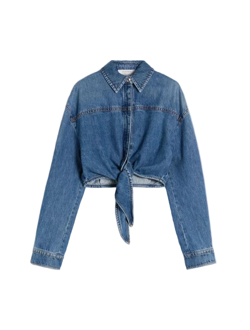 VERA DENIM SHIRT IN BLUE DENIM SHIRT MAXMARA 
