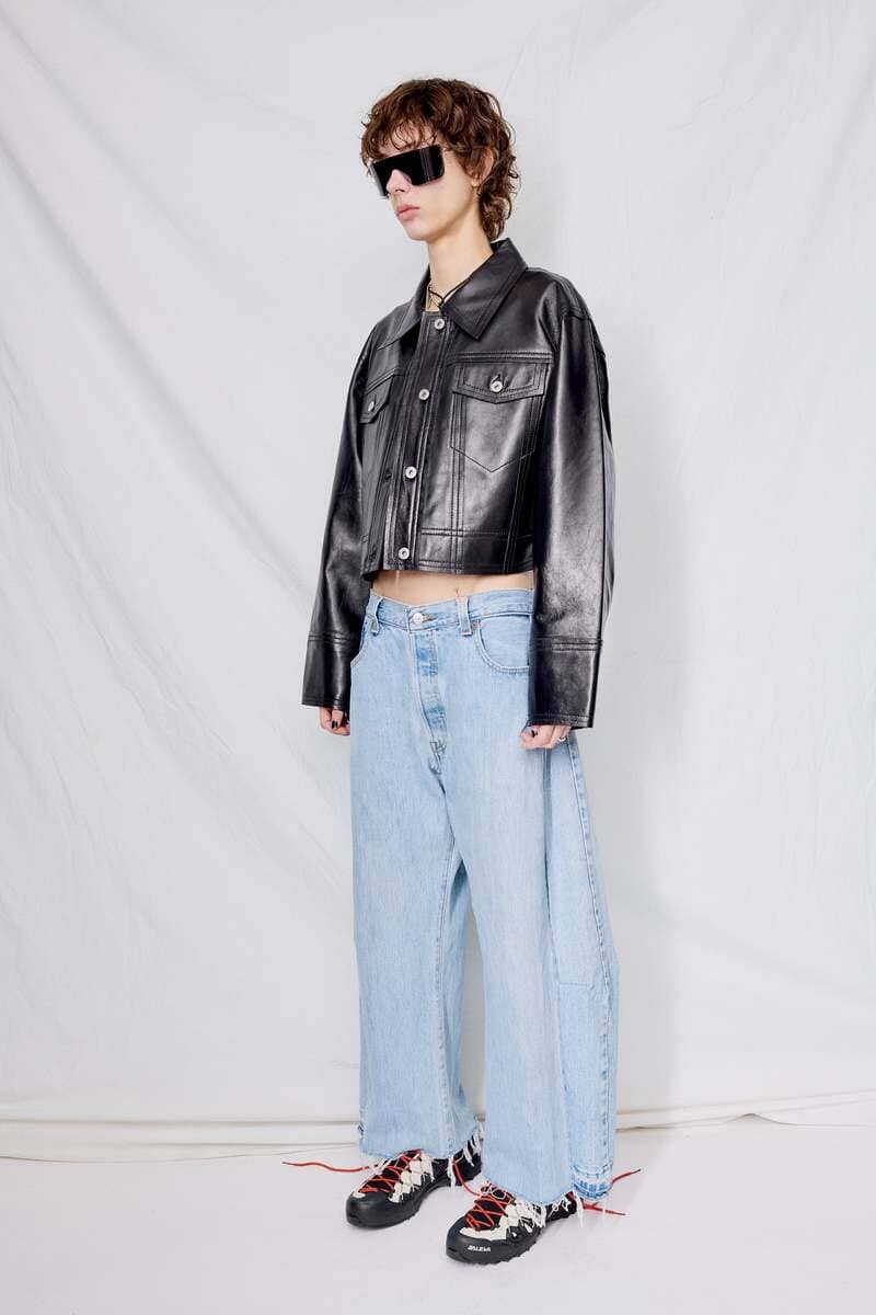 PHYLLIS JEAN STYLE LEATHER JACKET JACKET STAND STUDIO 