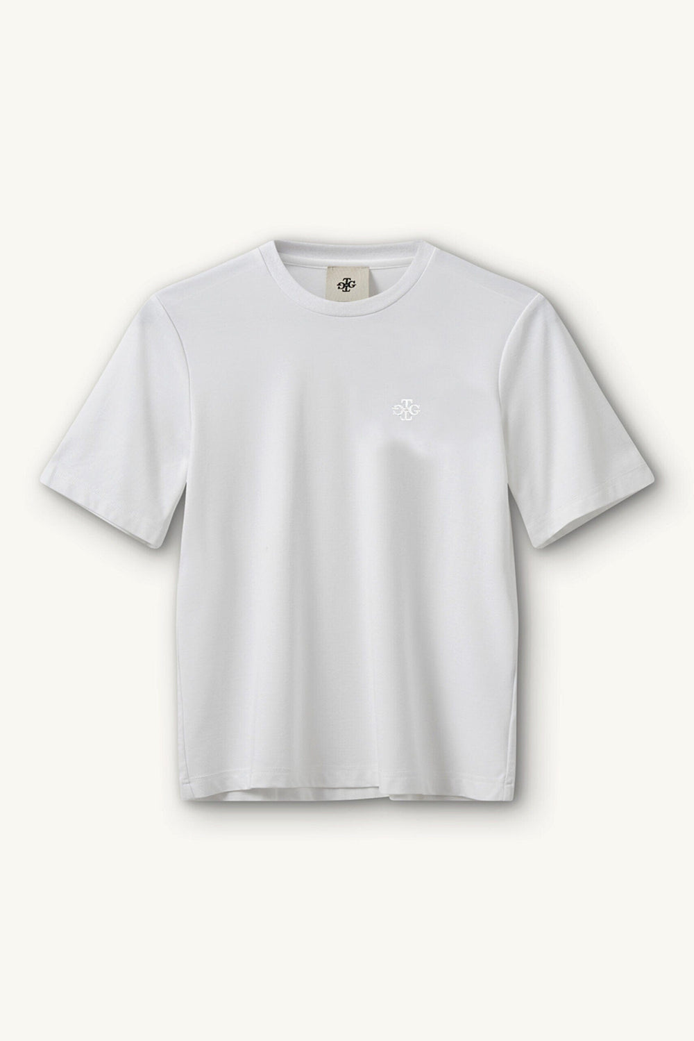 THE GARMENT-TG LOGO TEE-WHITE LOGO WHITE TEE THE GARMENT 