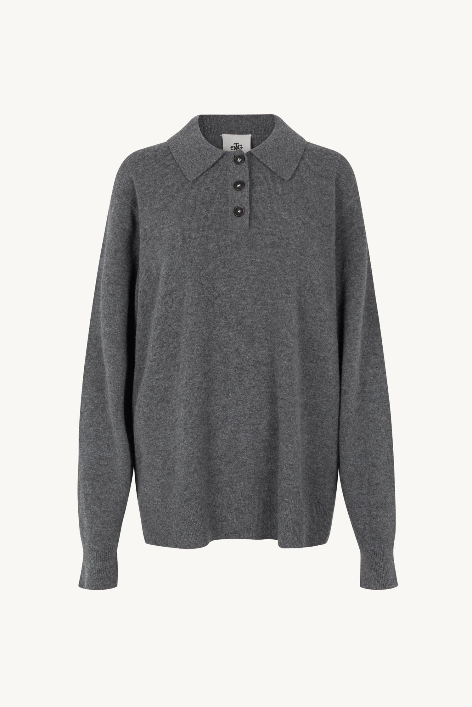 COMO POLO IN GREY MELANGE KNIT THE GARMENT 