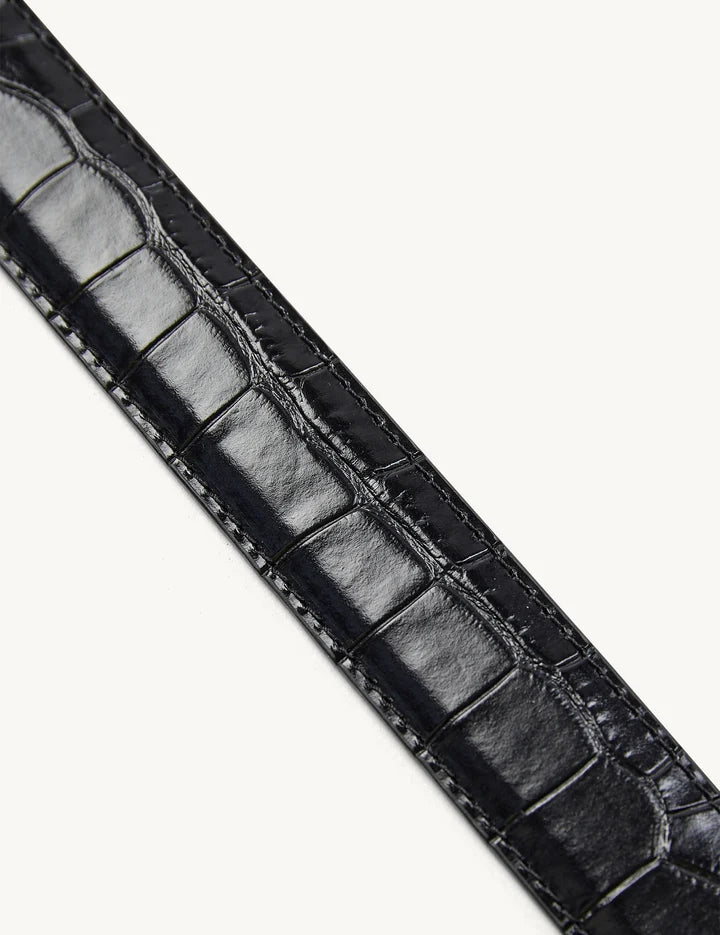 KAJA CROCCO BELT IN BLACK