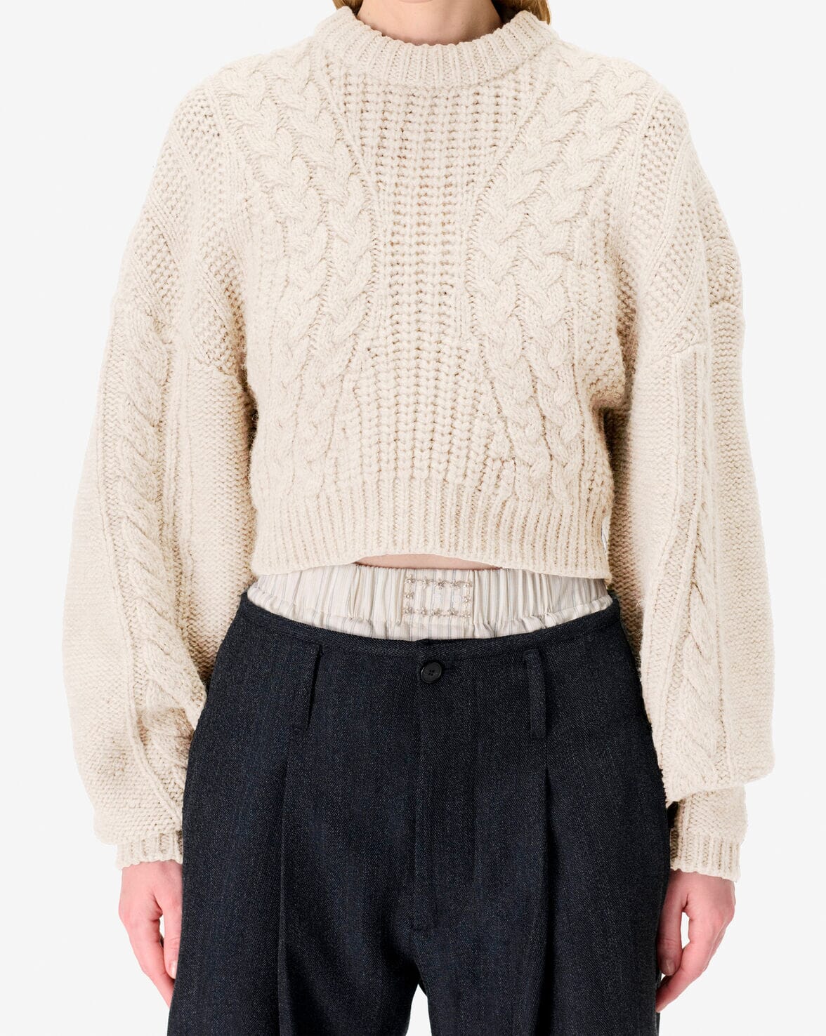 GYSELLA PULLOVER IN ECRU PULLOVER IRO 