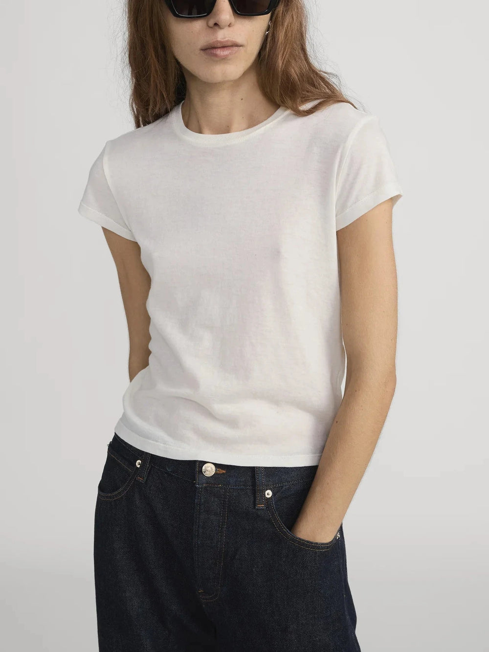 THE GHOST TEE IN CREAM T-SHIRT FRAME 