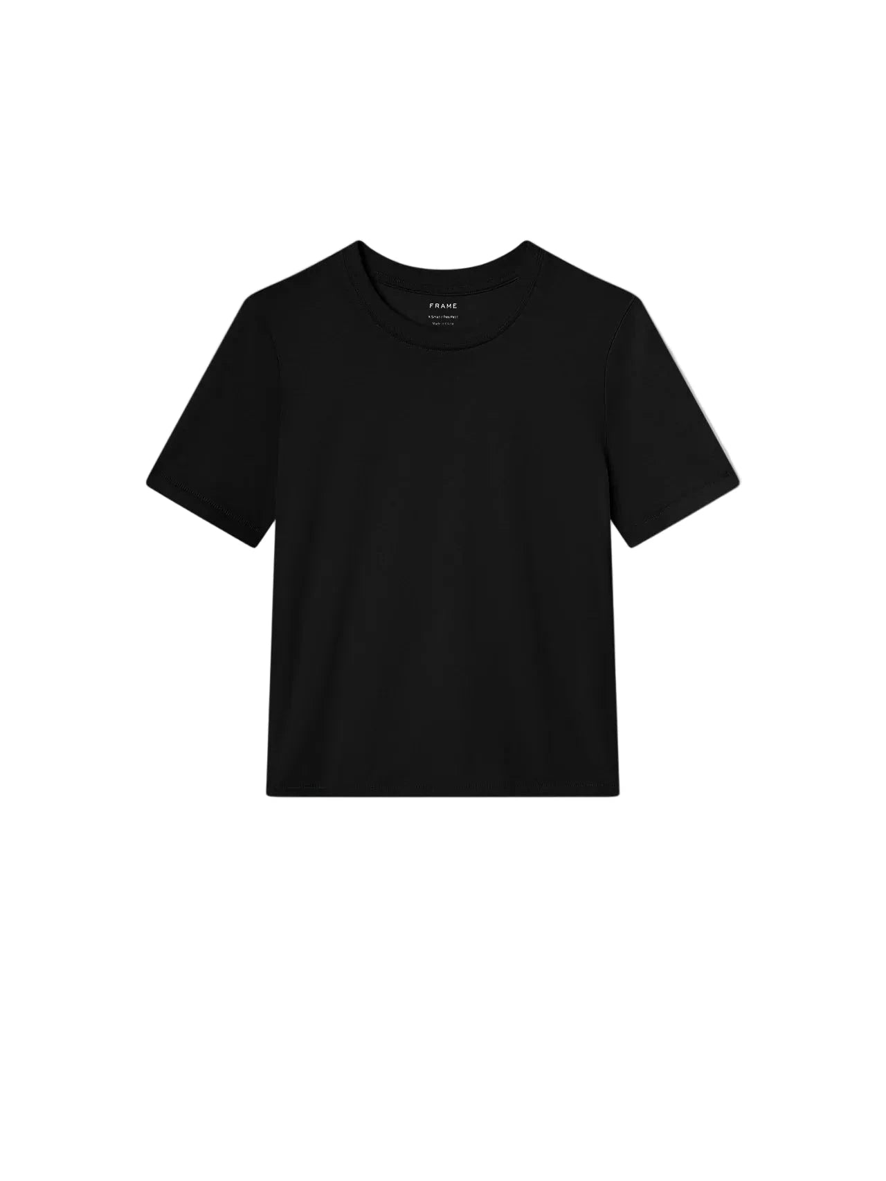 THE BABY TEE IN BLACK T-SHIRT FRAME 