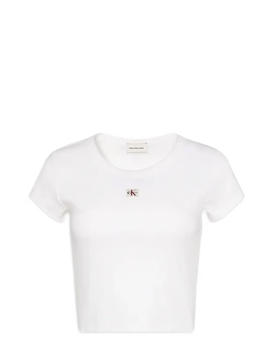 RIB T-SHIRT HERITAGE IN BRIGHT WHITE T-SHIRT CALVIN KLEIN 