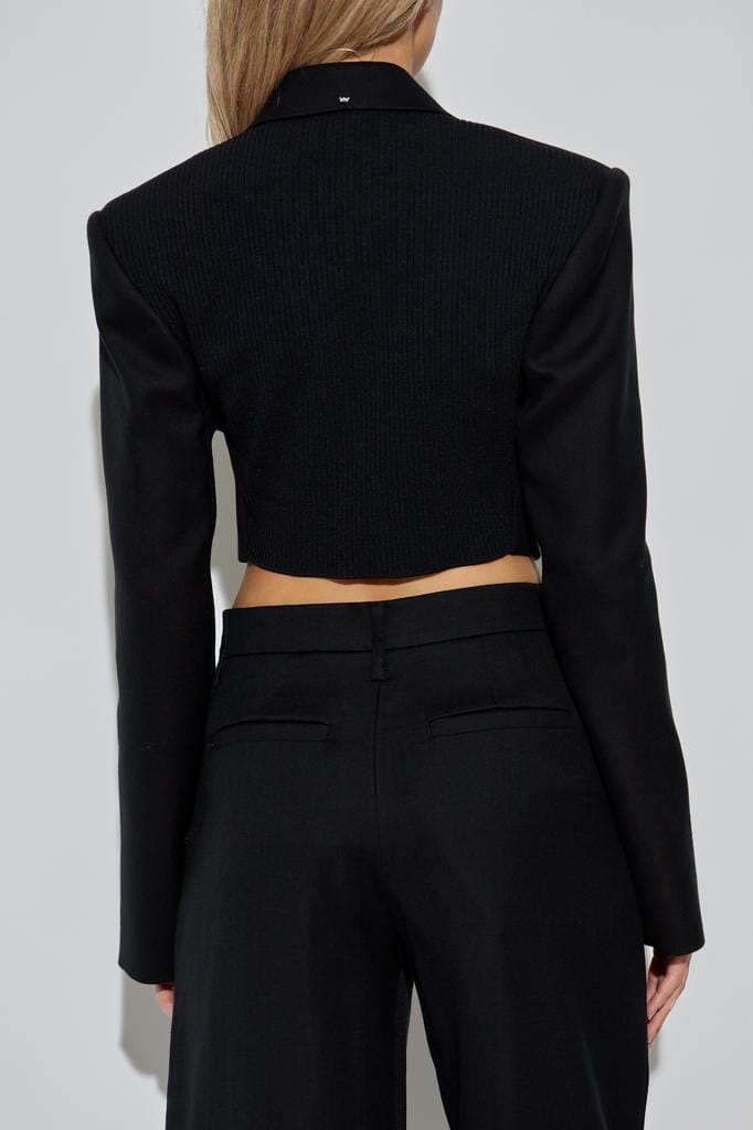 GAVINO CROP BLAZER IN BLACK BLAZER MAXMARA 