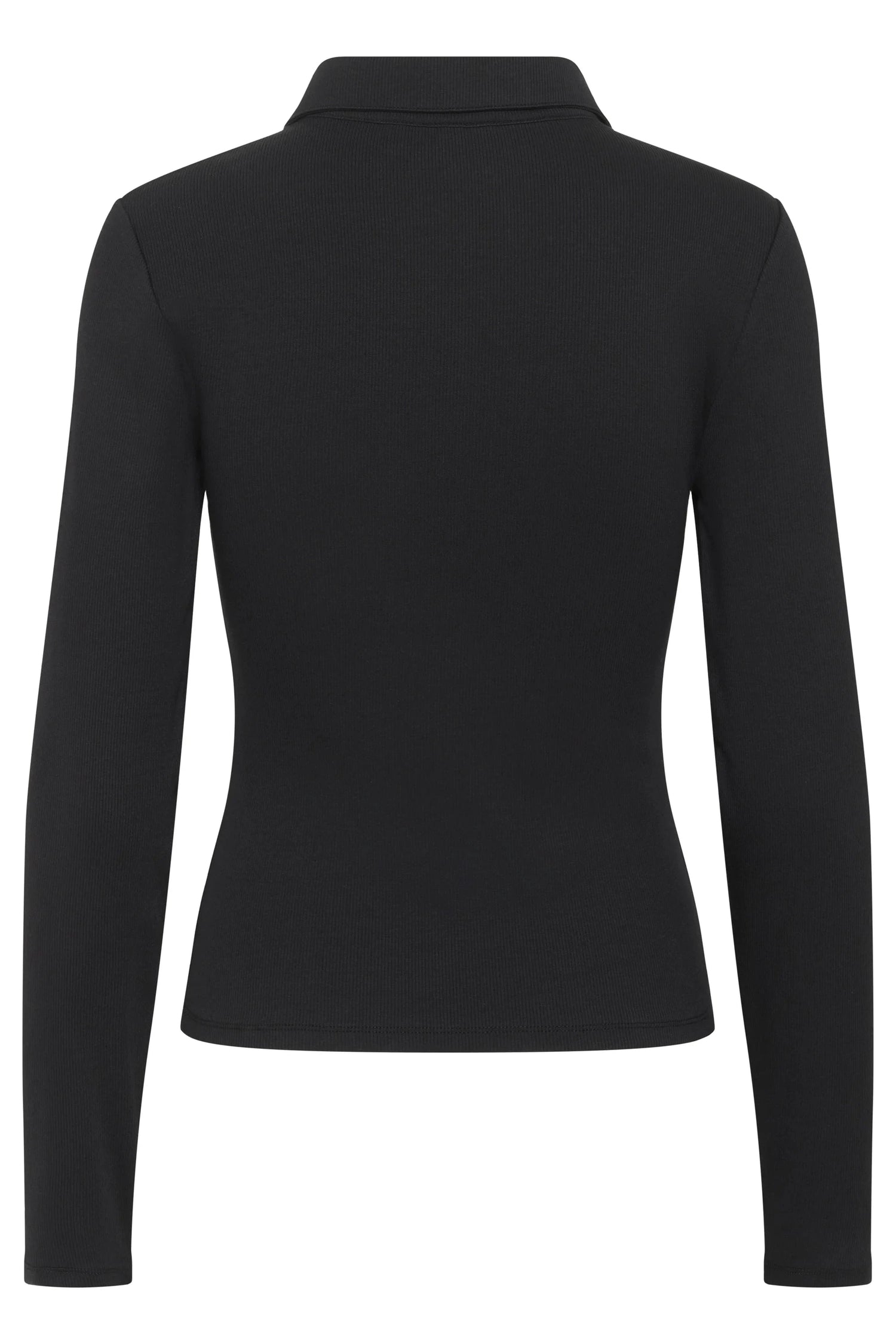 GZDREW LS POLO TOP IN BLACK POLO GESTUZ 