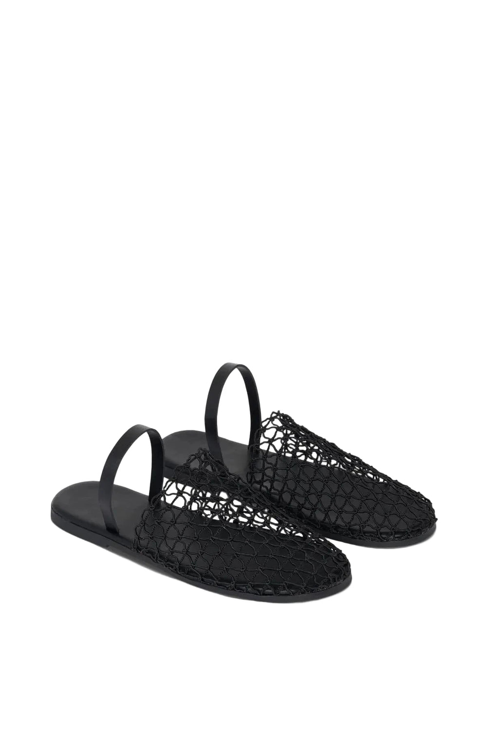 TEX MESH BALLERINE IN BLACK SHOES LA PISCINE 