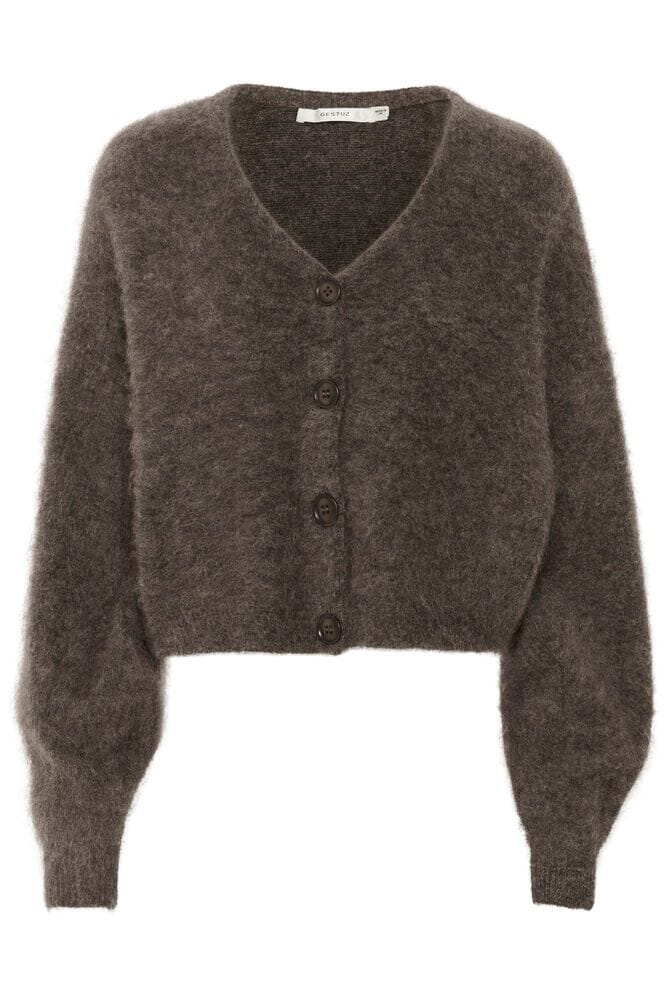 DEBBIE CARDIGAN NOOS IN CHESTNUT MELANGE CARDIGAN GESTUZ 