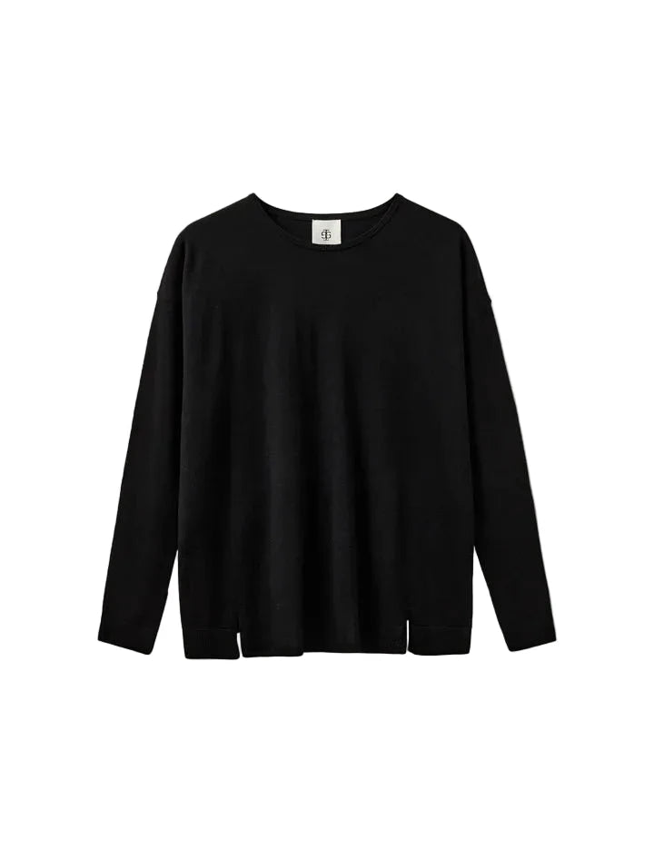 BERGEN SWEATER IN BLACK SWEATER THE GARMENT 