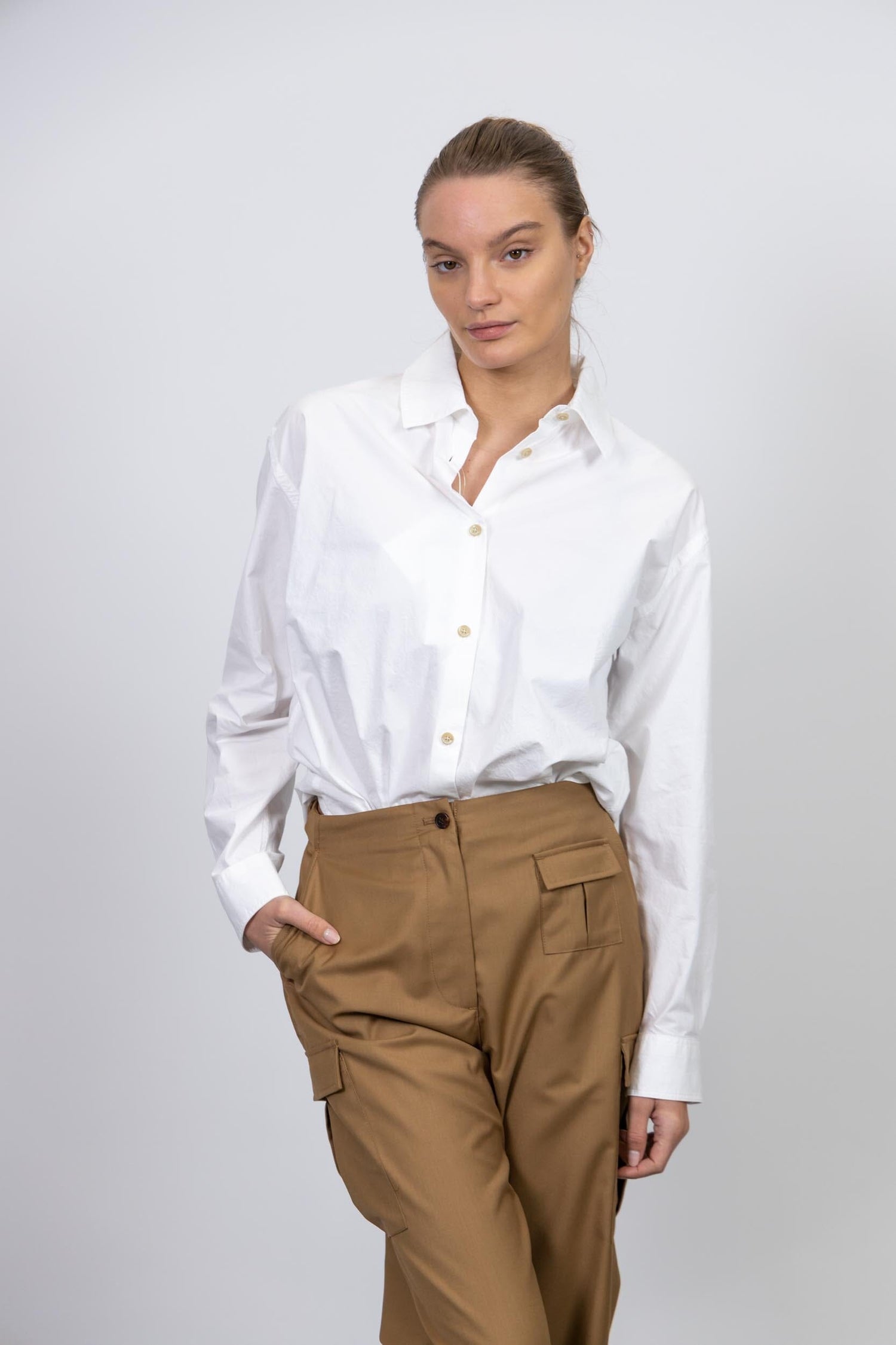 JOLIE BOXY FIT SHIRT WITH DROPPED SHOULDERS SHIRT WON HUNDRED 