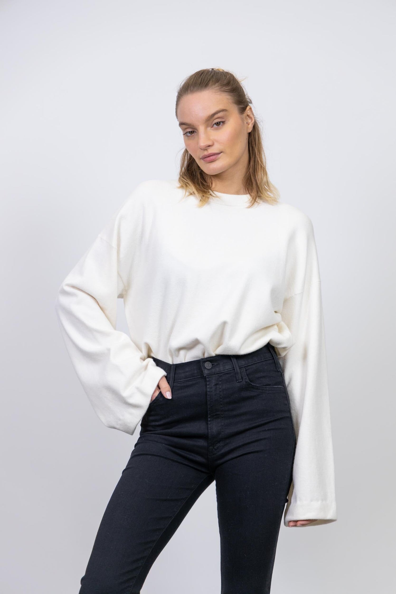 CLASSIC LOOSE FIT MERINO SWEATER KNIT ROHE 