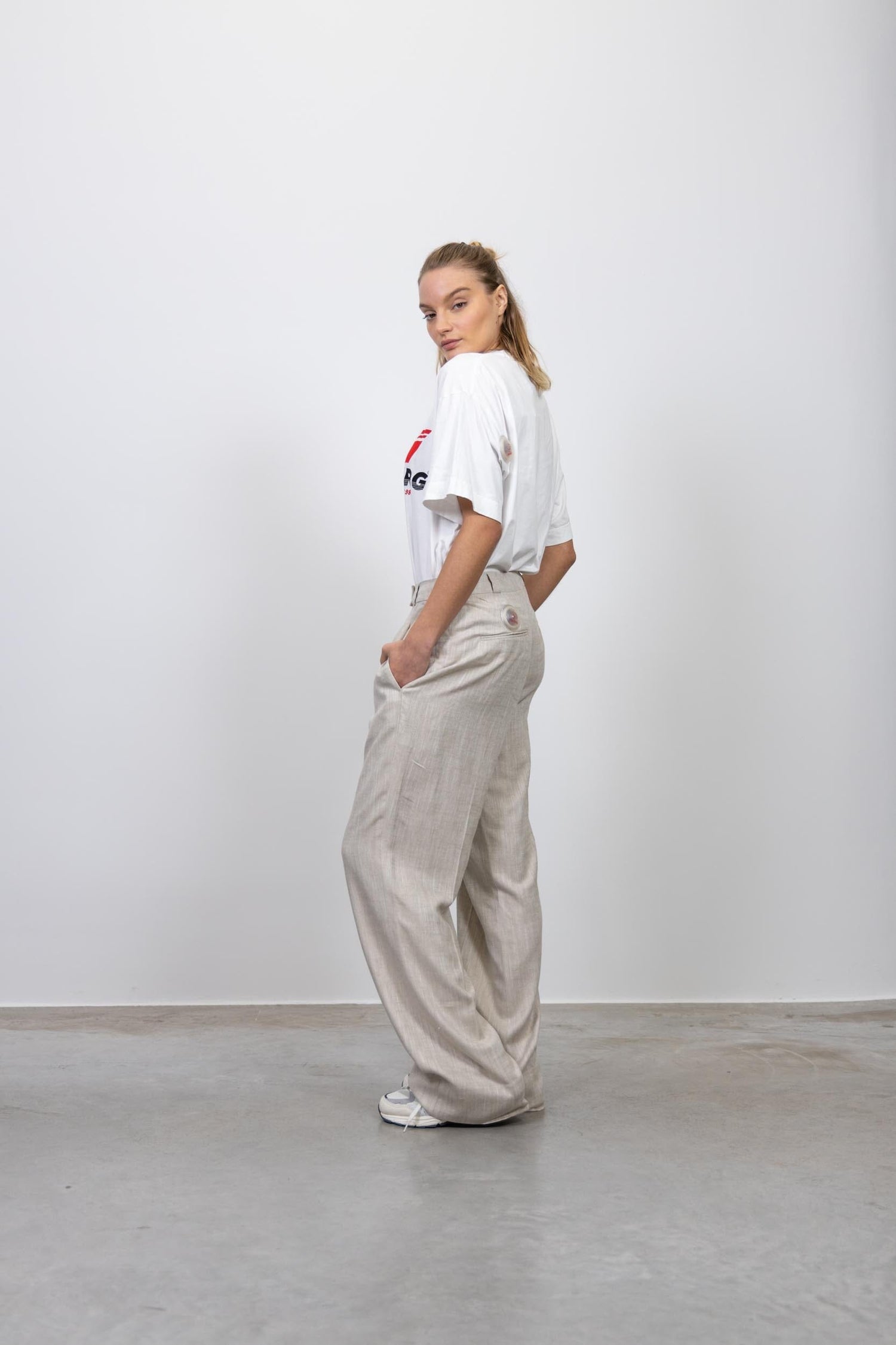 JEN TAILORED WIDE LEG PANTS PANT ONE & OTHER 