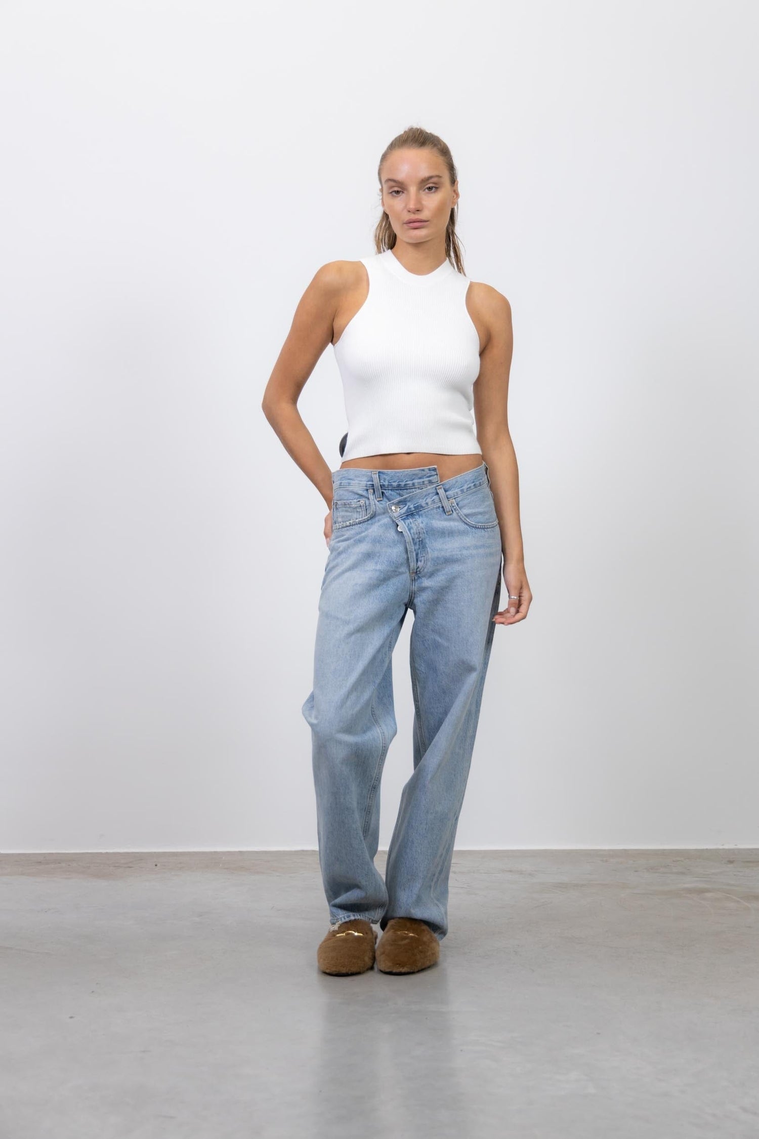 THE ICONIC ASYMETRIC JEANS IN BLUE Jeans AGOLDE 
