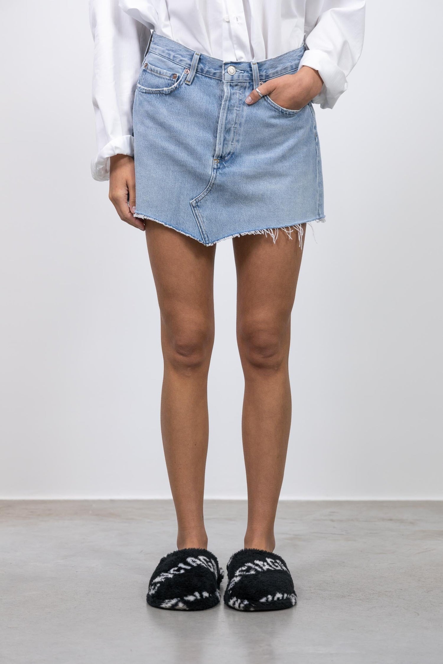 PARKER MINI DENIM SKIRT SKIRT AGOLDE 