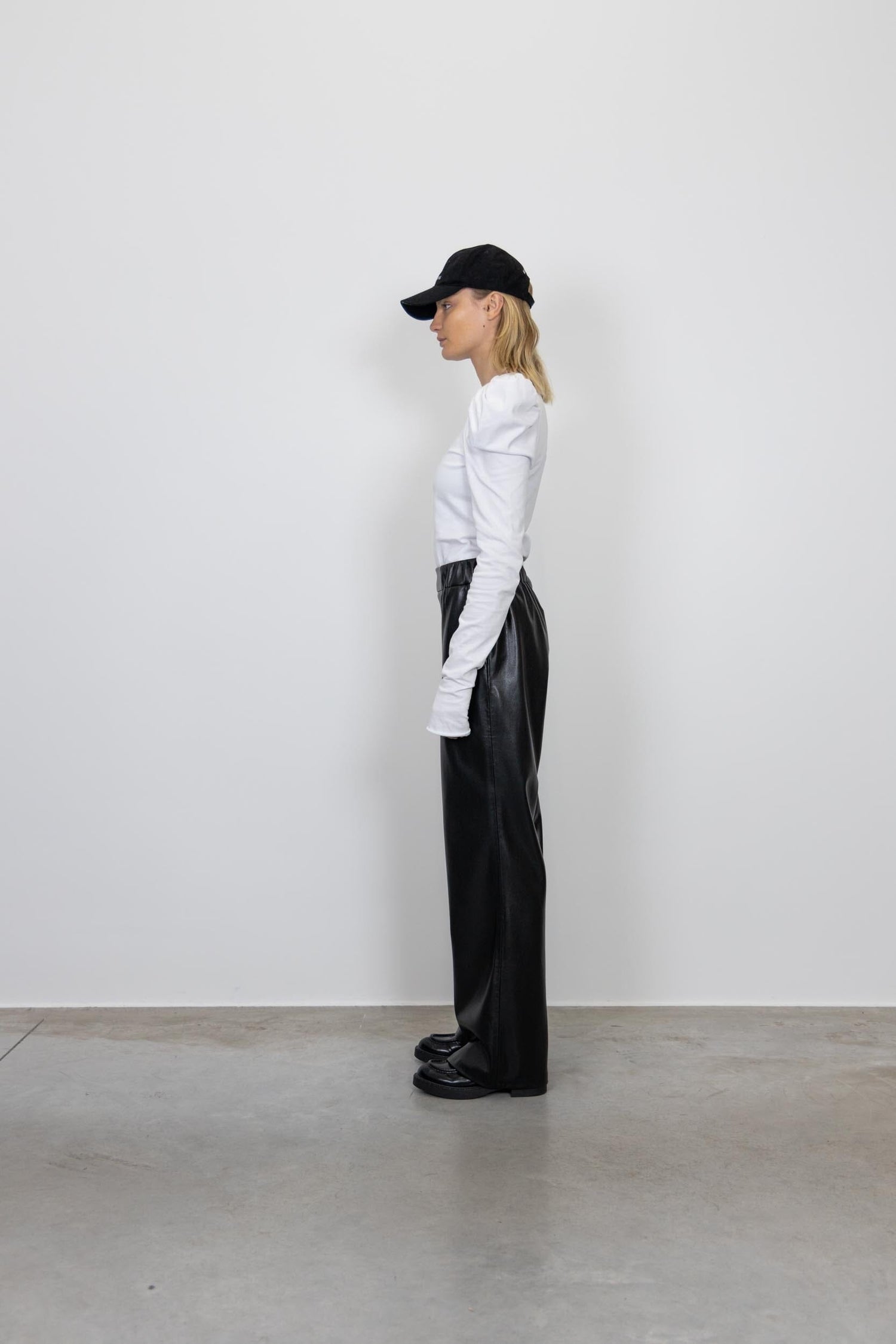 KOA VEGAN LEATHER WIDE LEG PANTS PANTS ANINE BING 